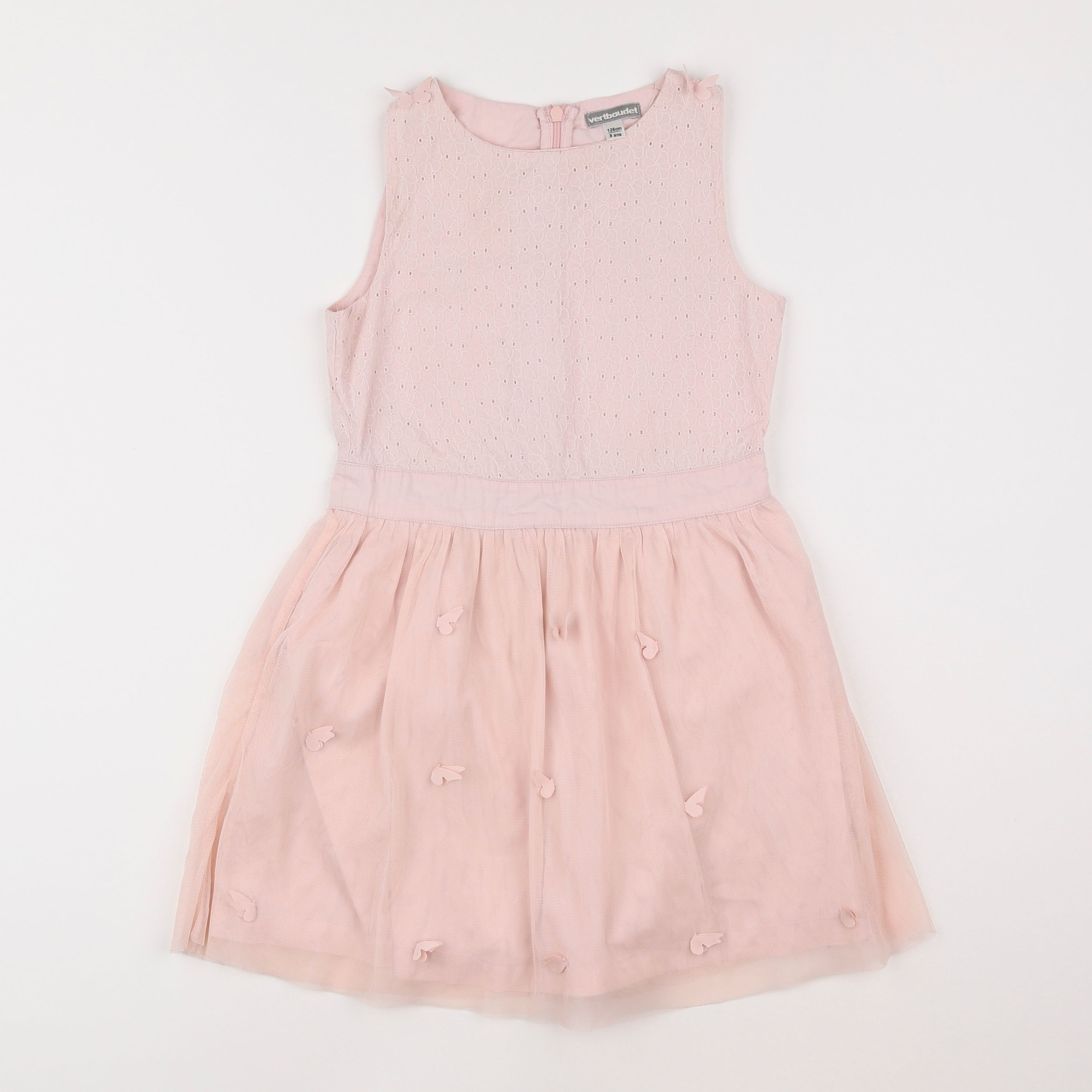 Vertbaudet - robe rose - 8 ans