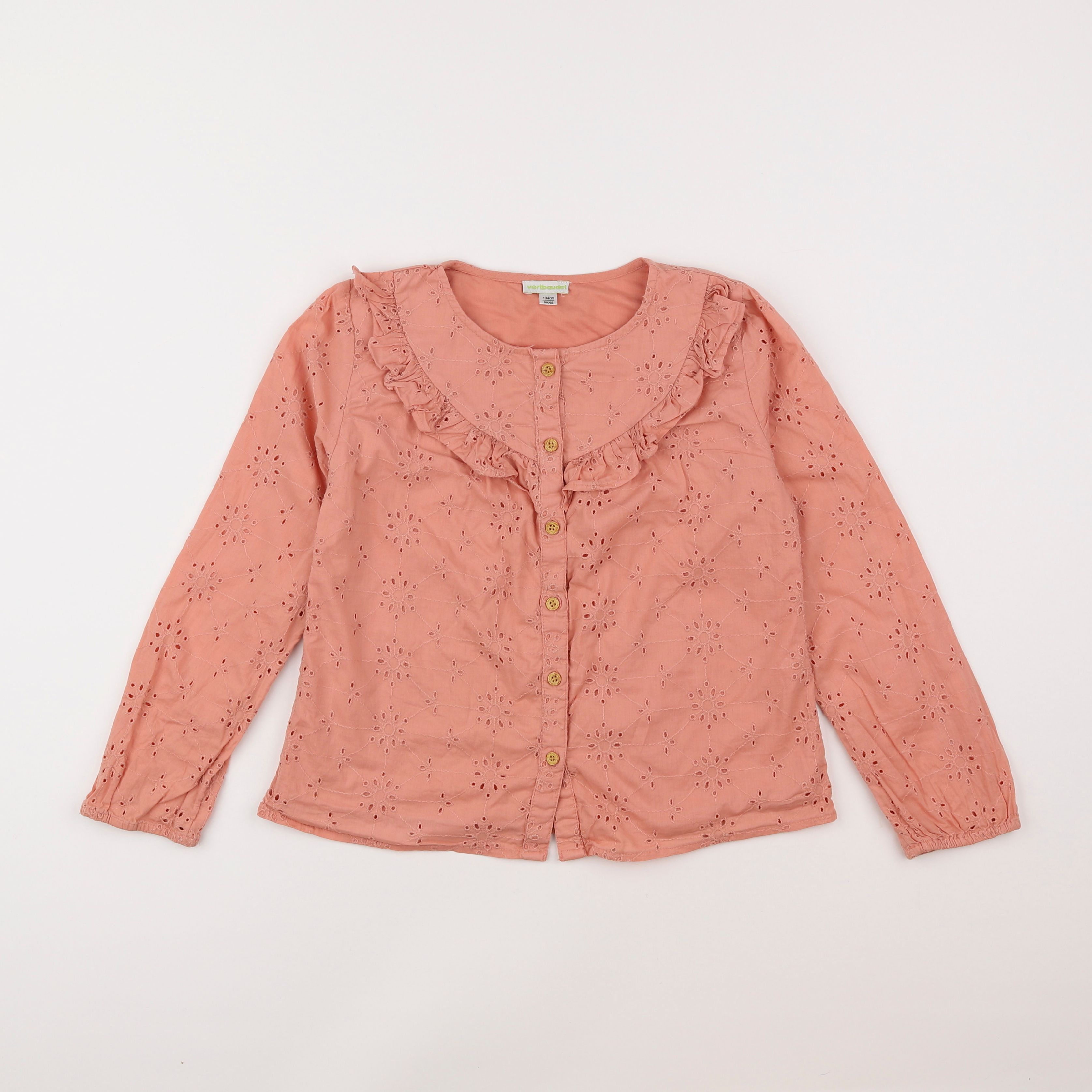 Vertbaudet - blouse orange - 9 ans