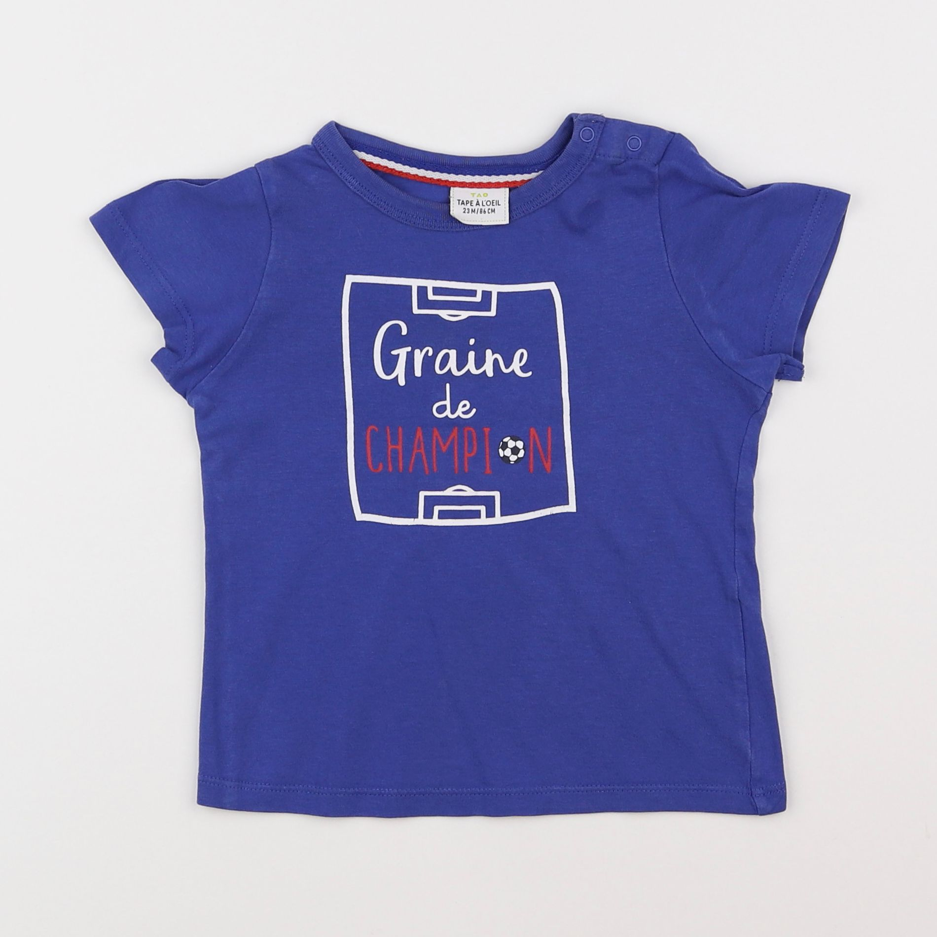 Tape à l'oeil - tee-shirt bleu - 2 ans