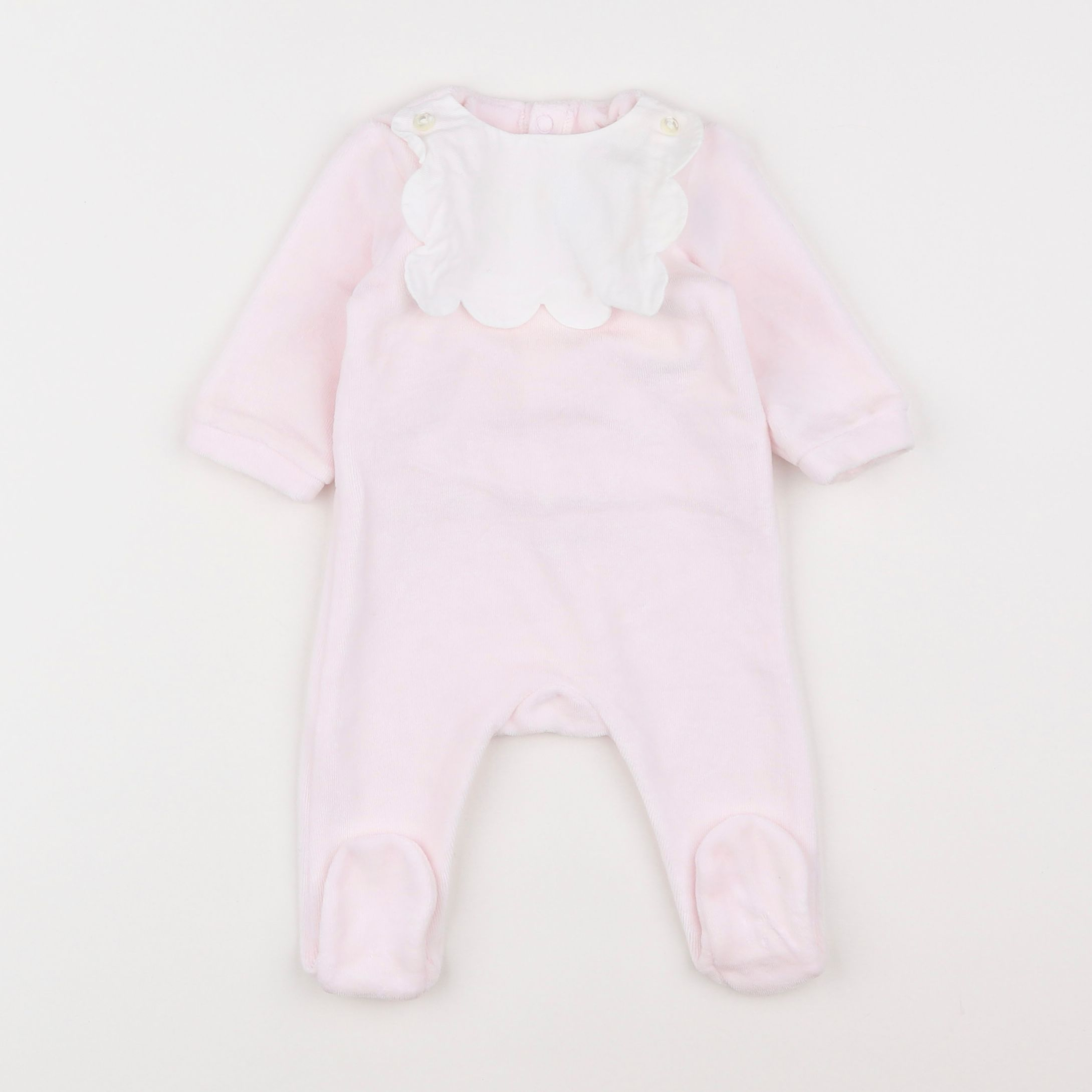 Jacadi - pyjama velours rose - 3 mois