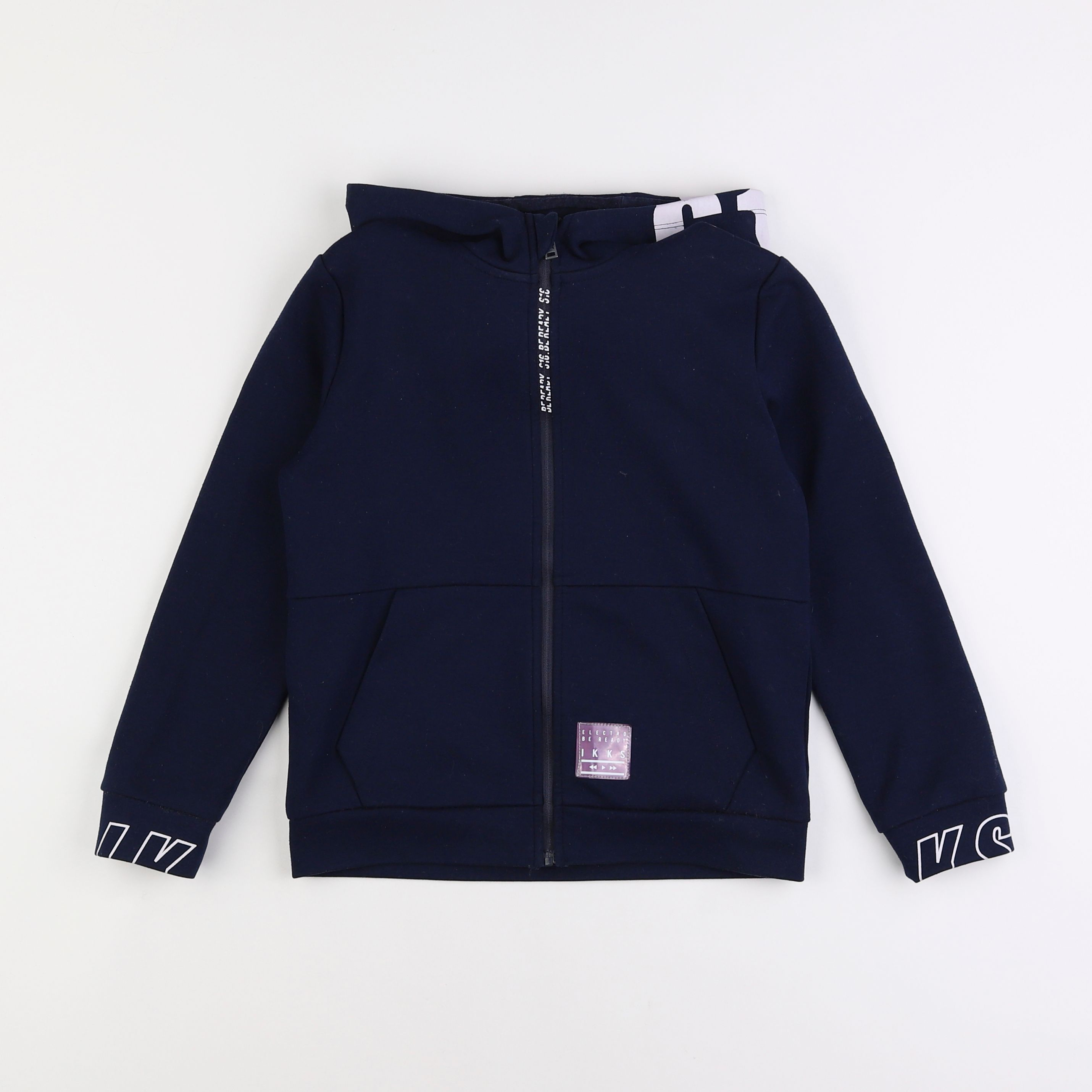 IKKS - sweat bleu - 8 ans