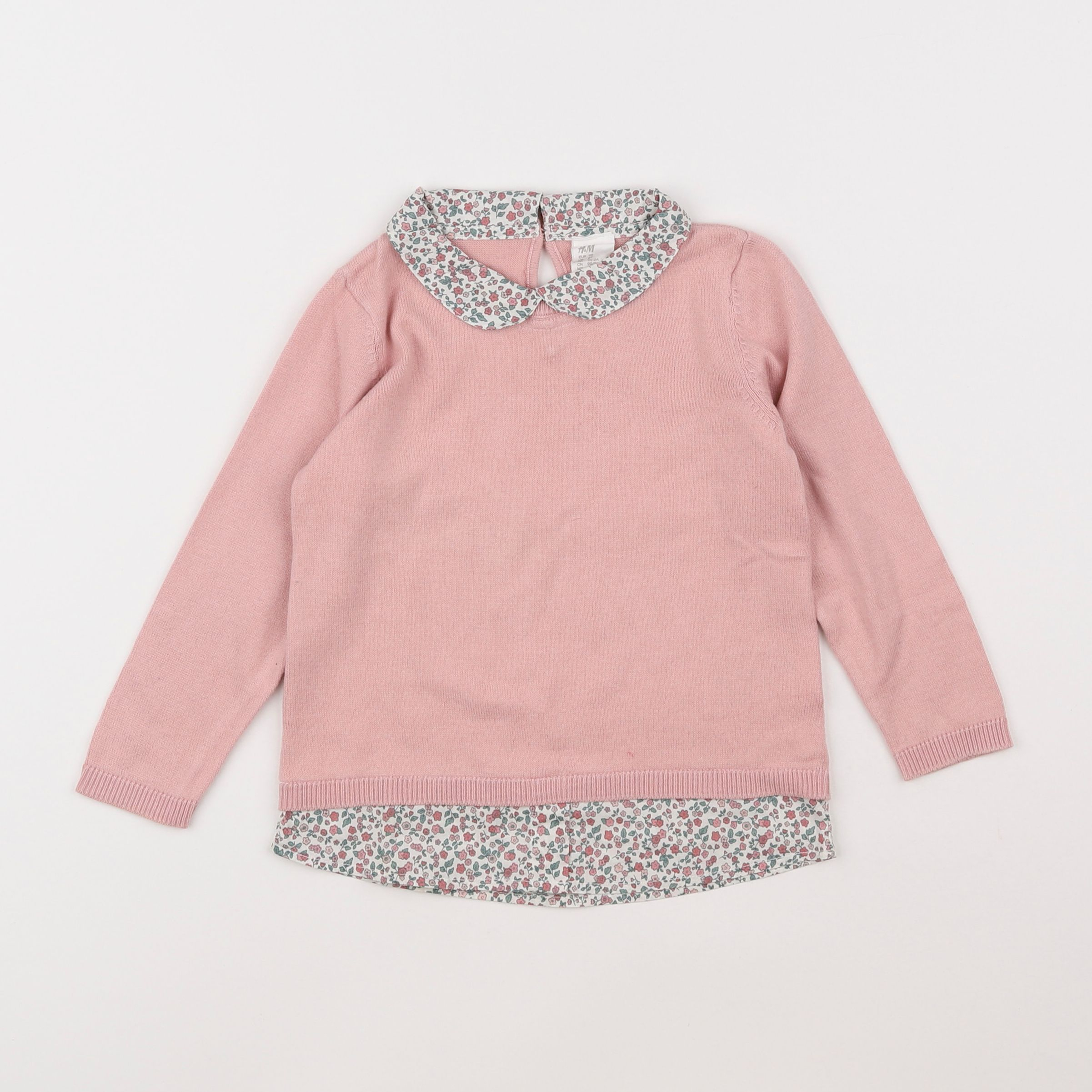 H&M - pull rose - 18 mois à 2 ans