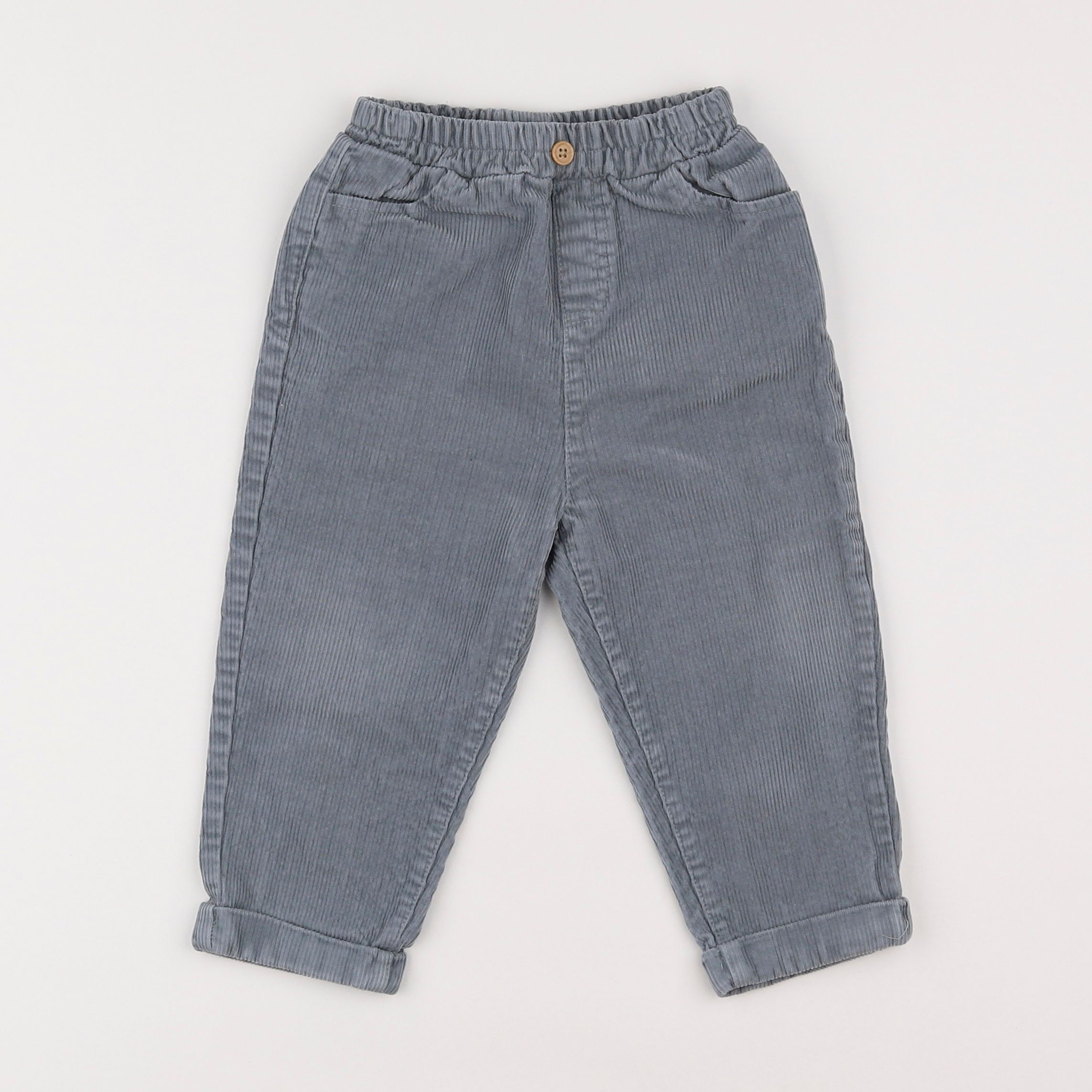 Vertbaudet - pantalon bleu - 2 ans