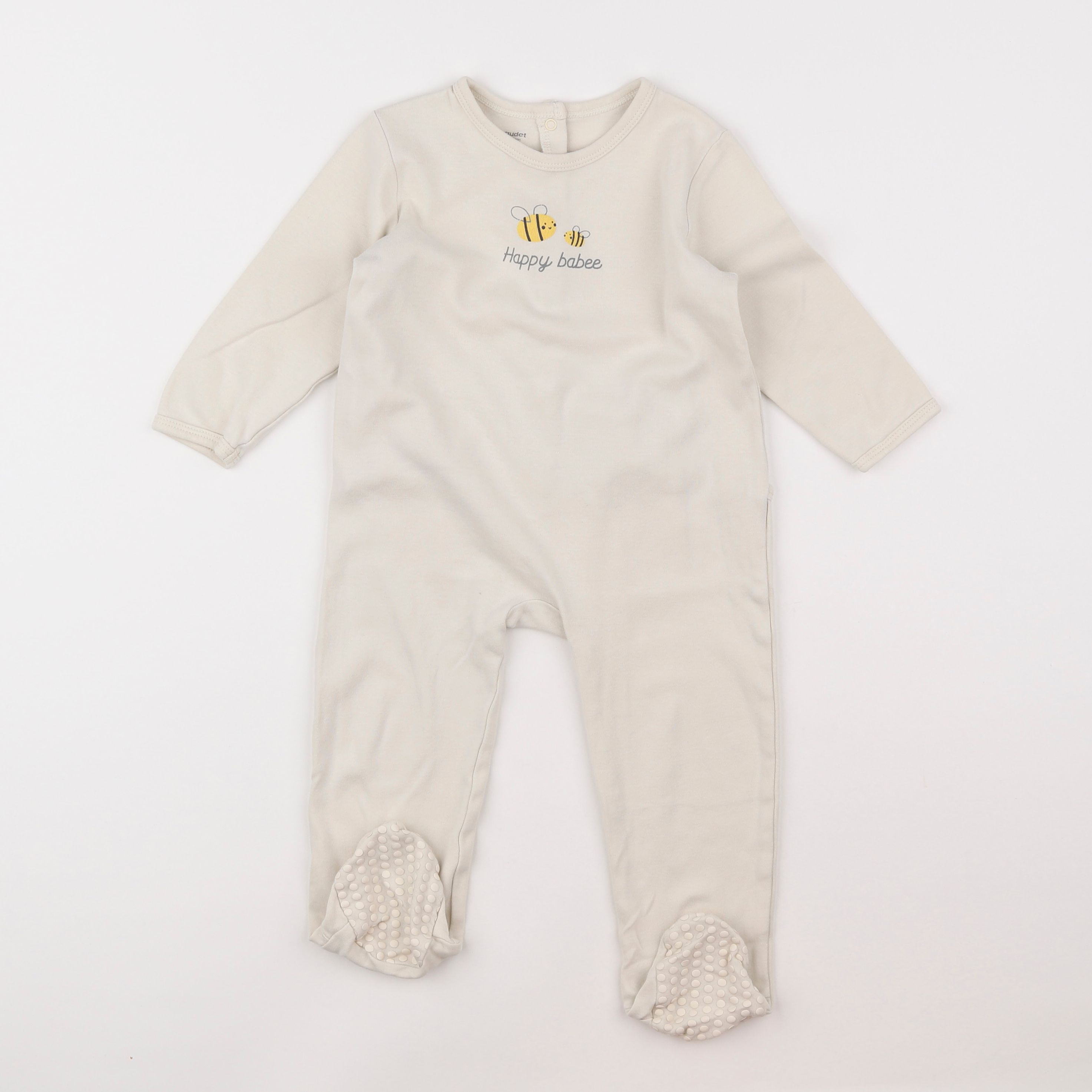 Vertbaudet - pyjama coton beige - 2 ans