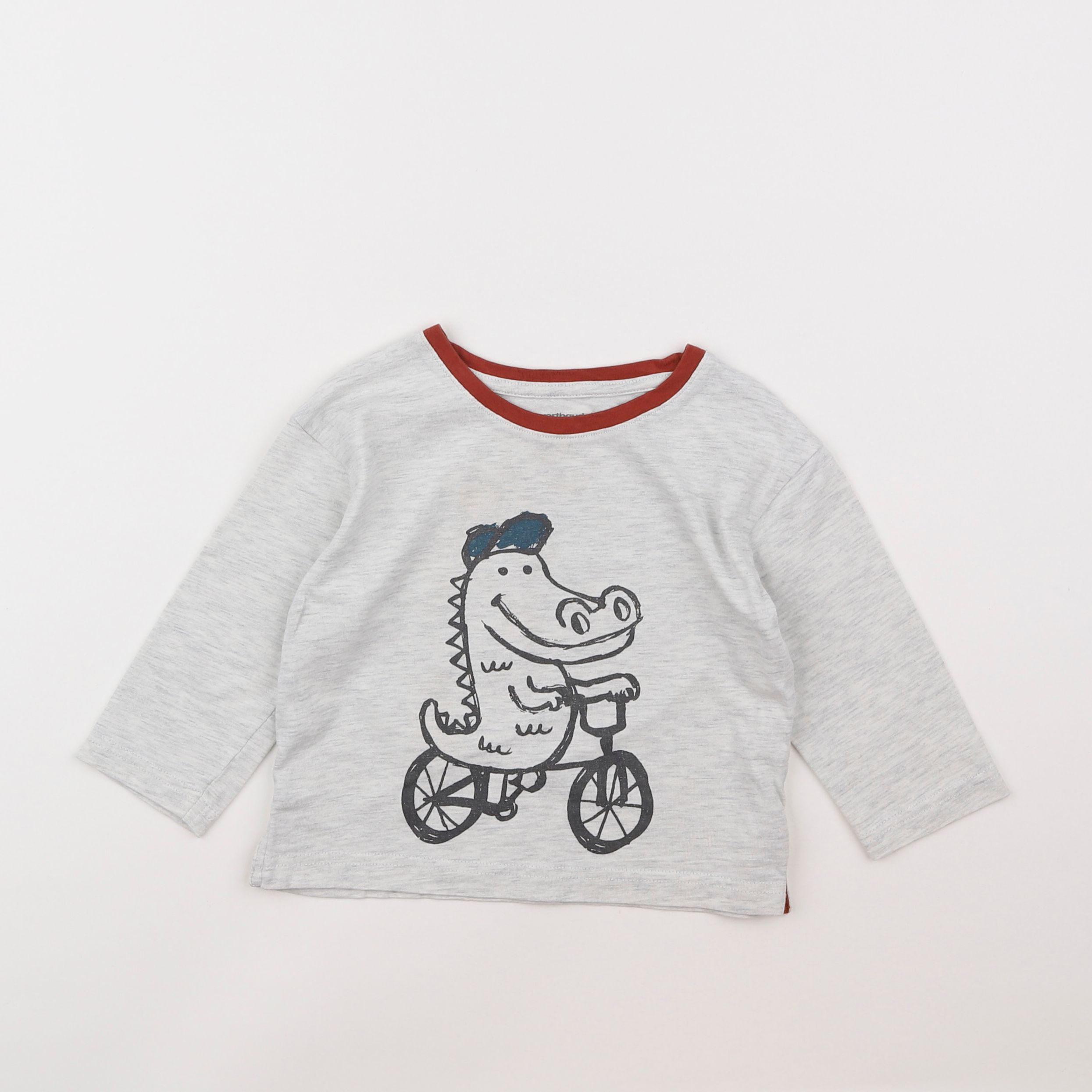 Vertbaudet - tee-shirt gris - 2 ans