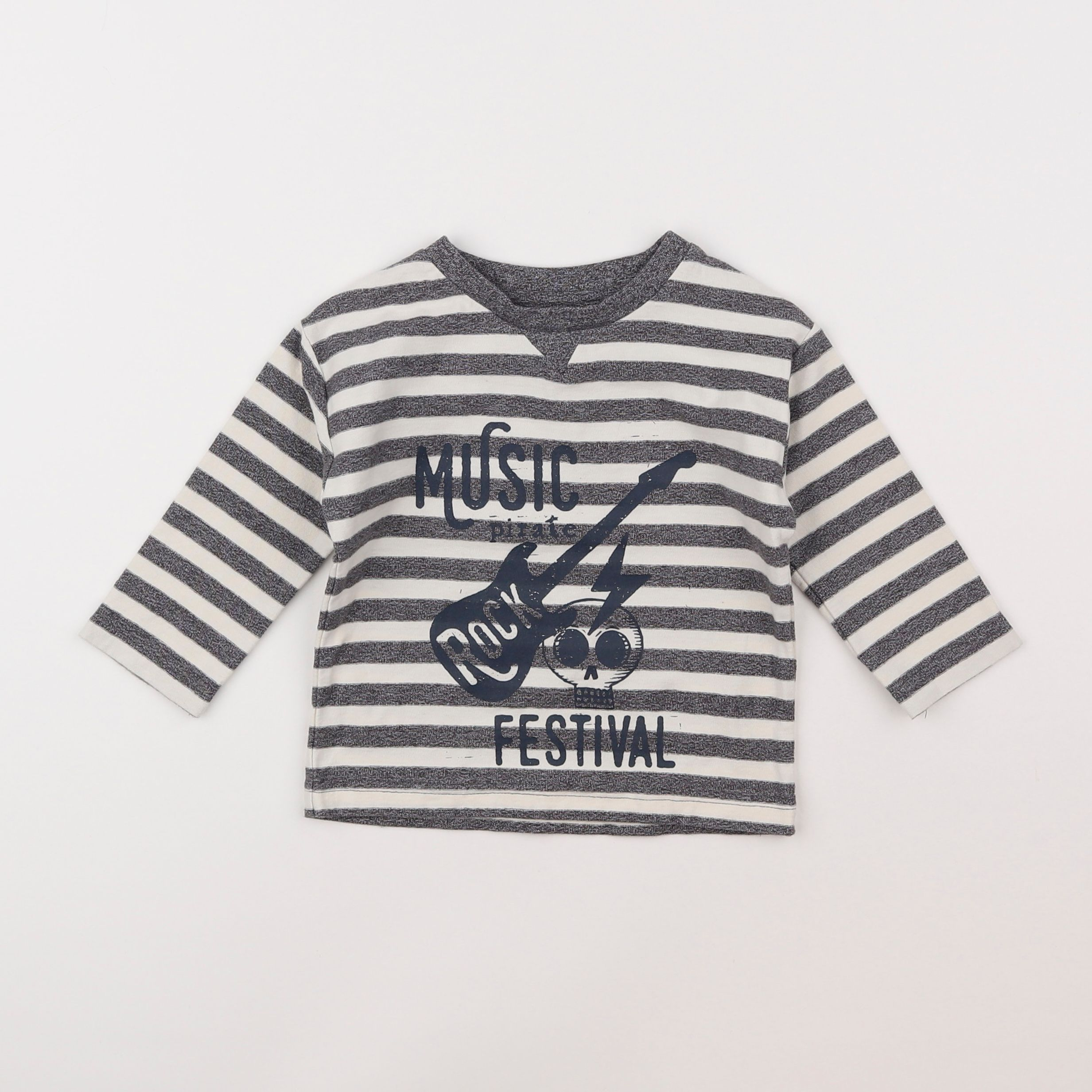 Vertbaudet - tee-shirt blanc - 2 ans