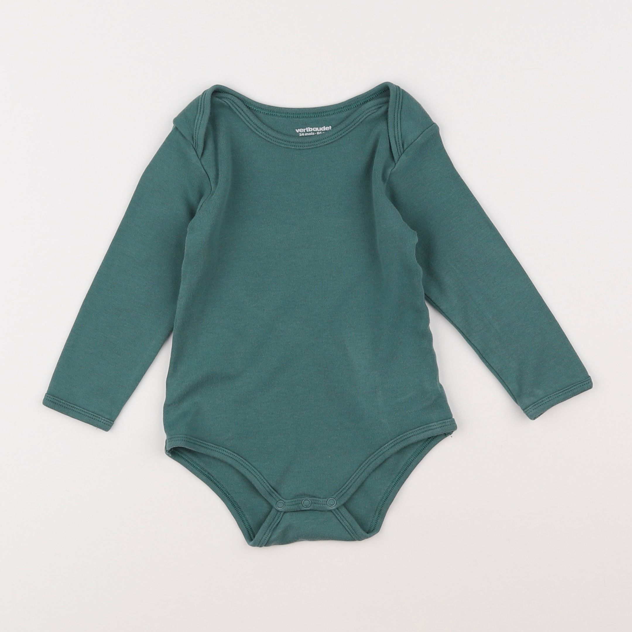 Vertbaudet - body vert - 2 ans