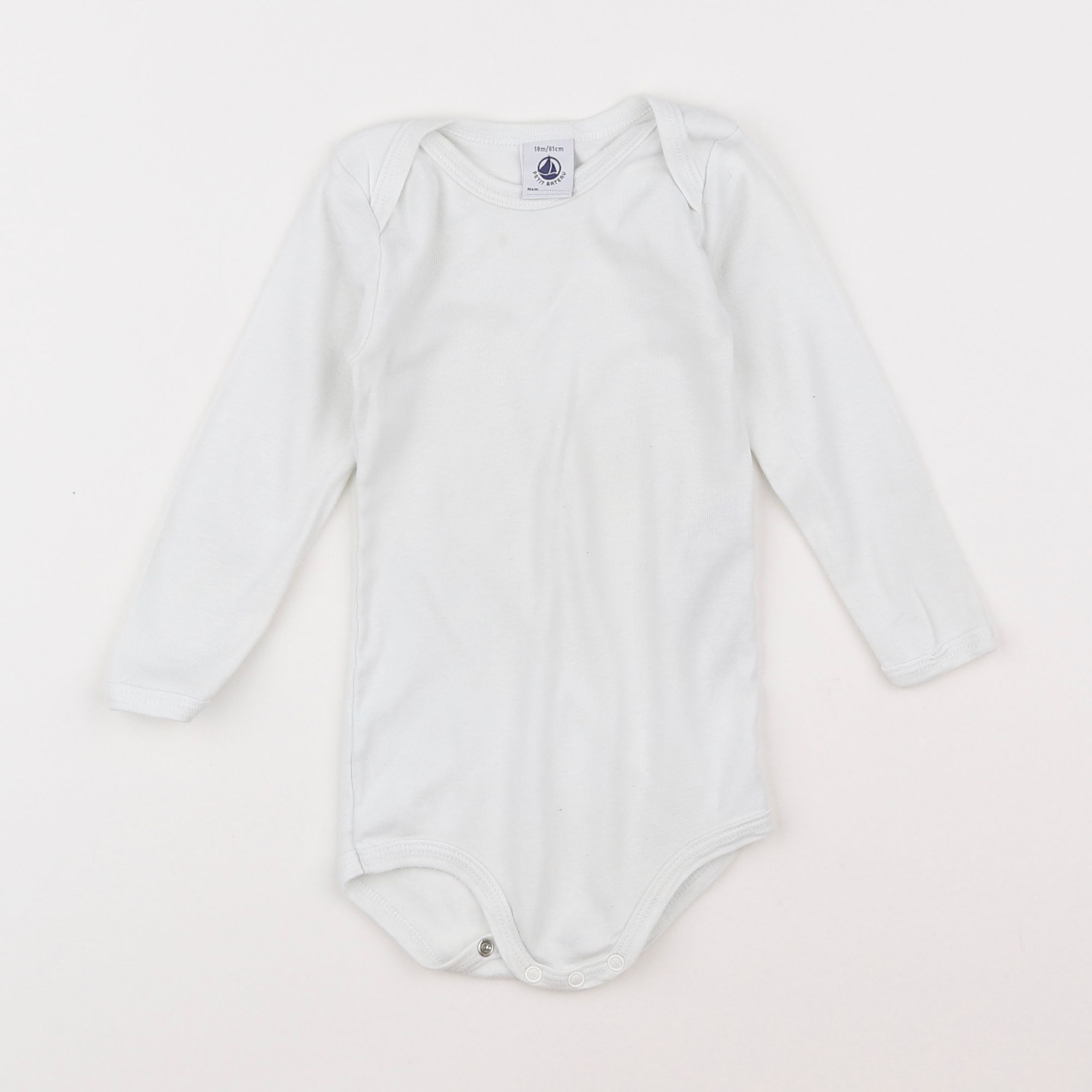 Petit Bateau - body blanc - 18 mois