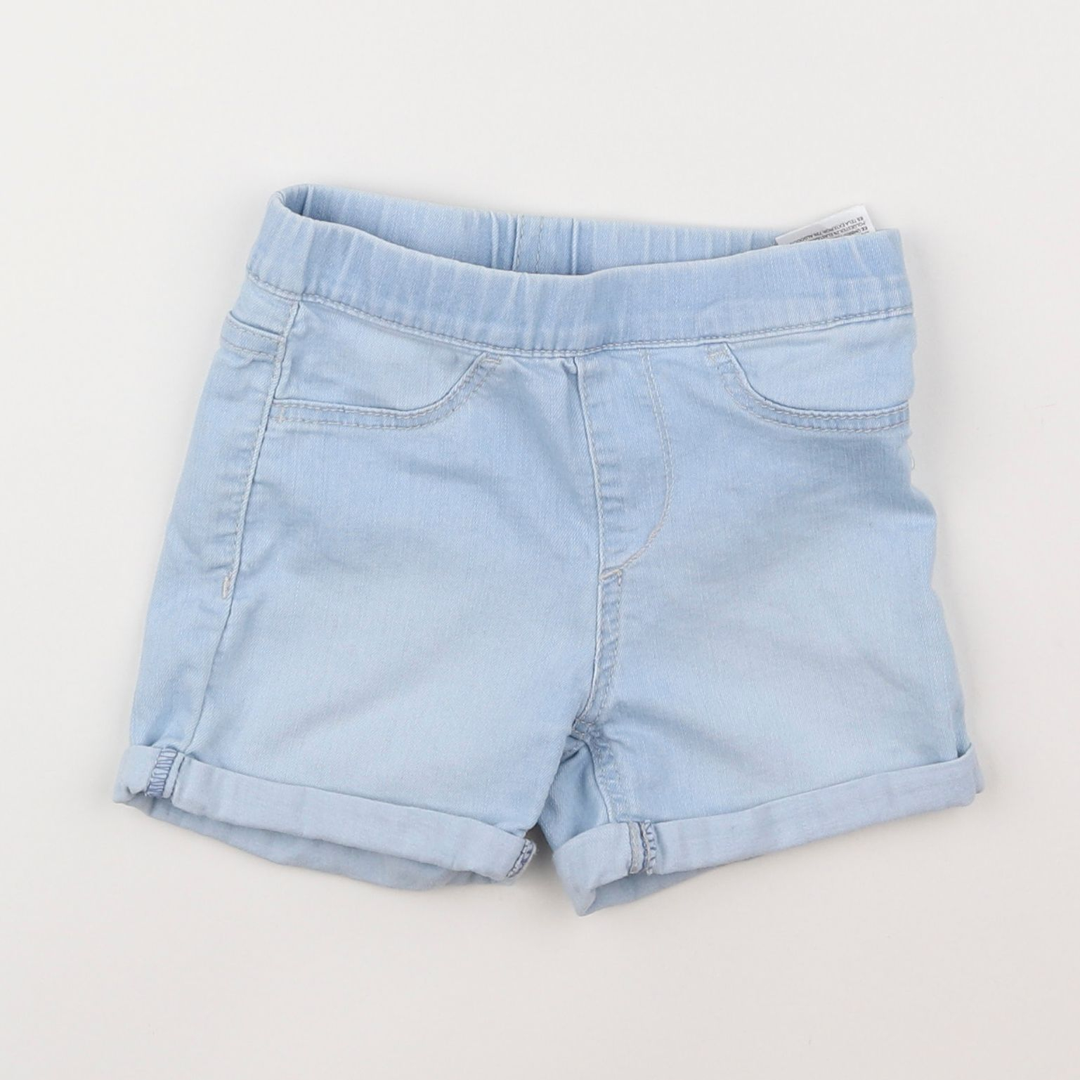 H&M - short bleu - 3/4 ans