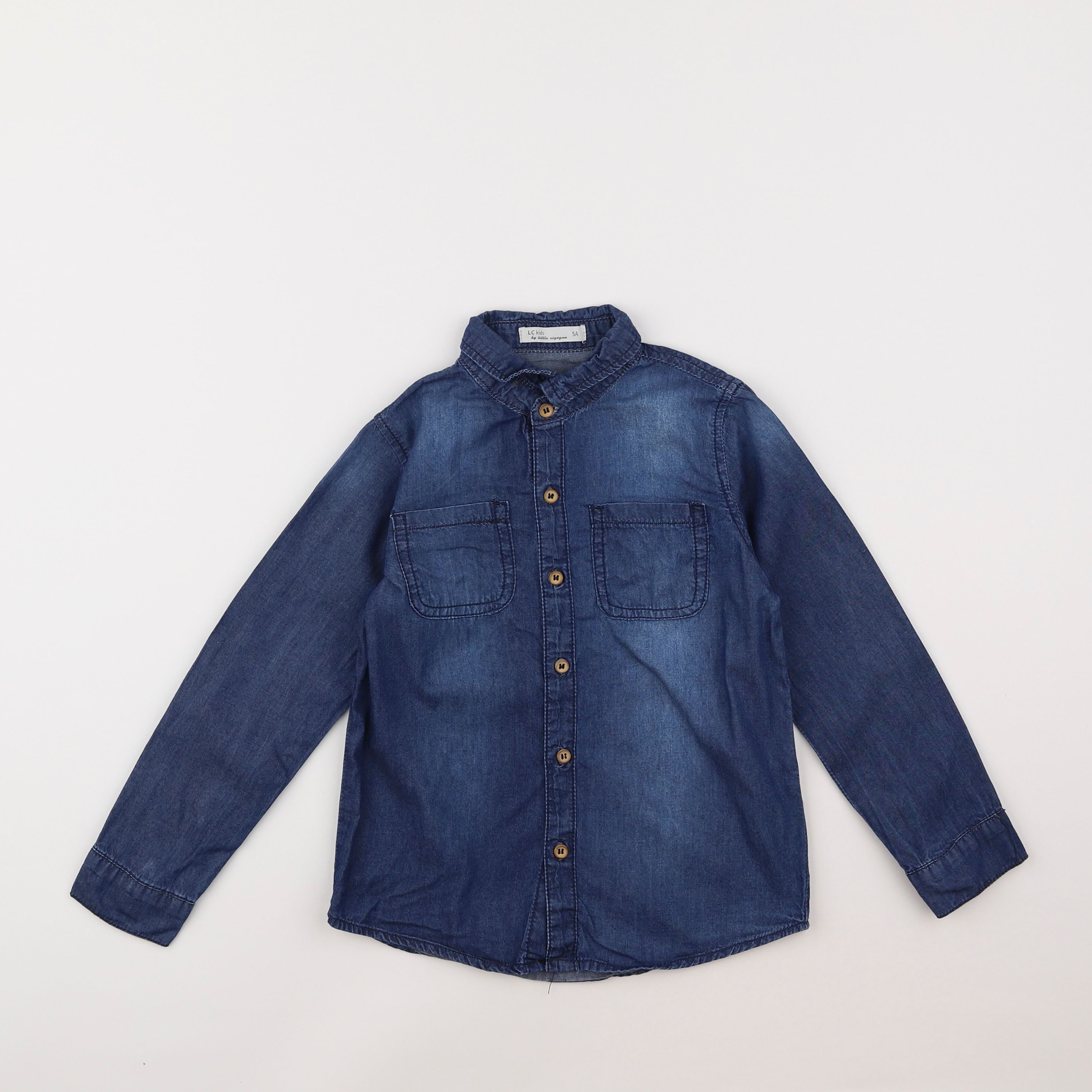 Little Cigogne - chemise bleu - 5 ans