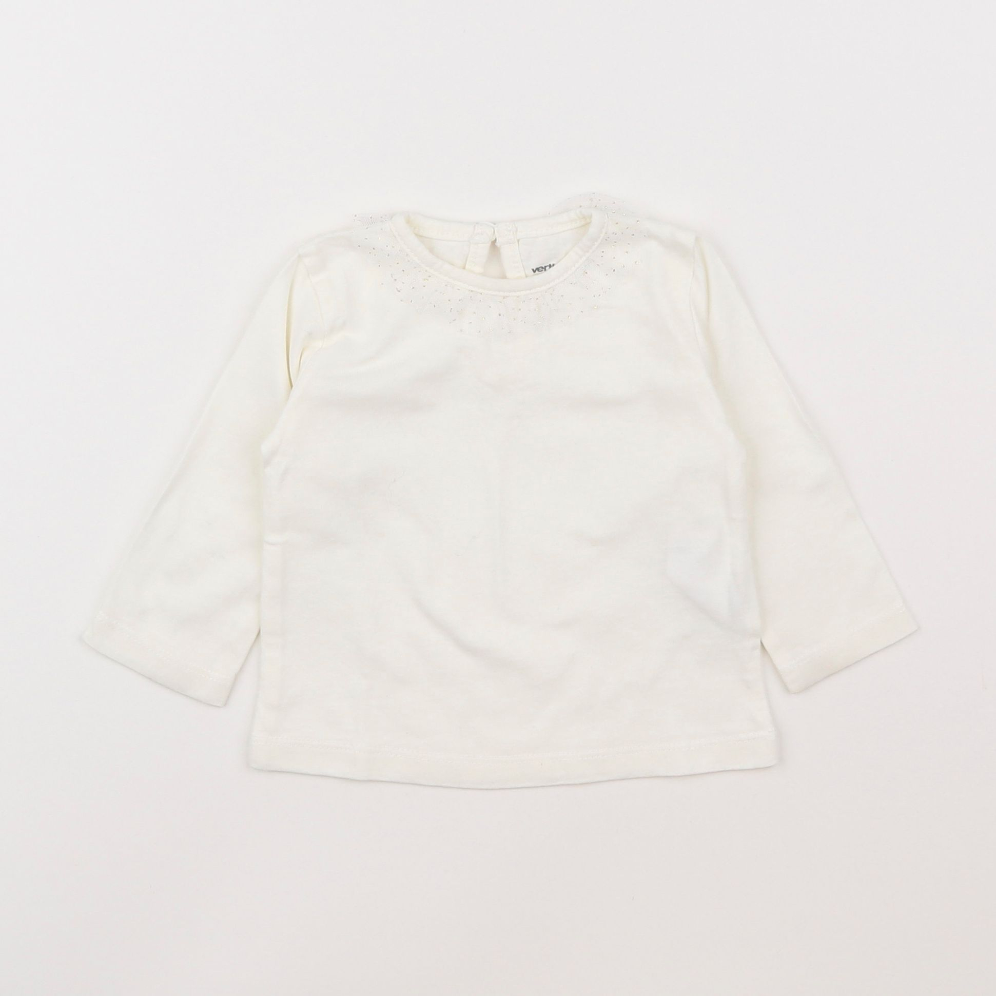 Vertbaudet - tee-shirt blanc - 6 mois