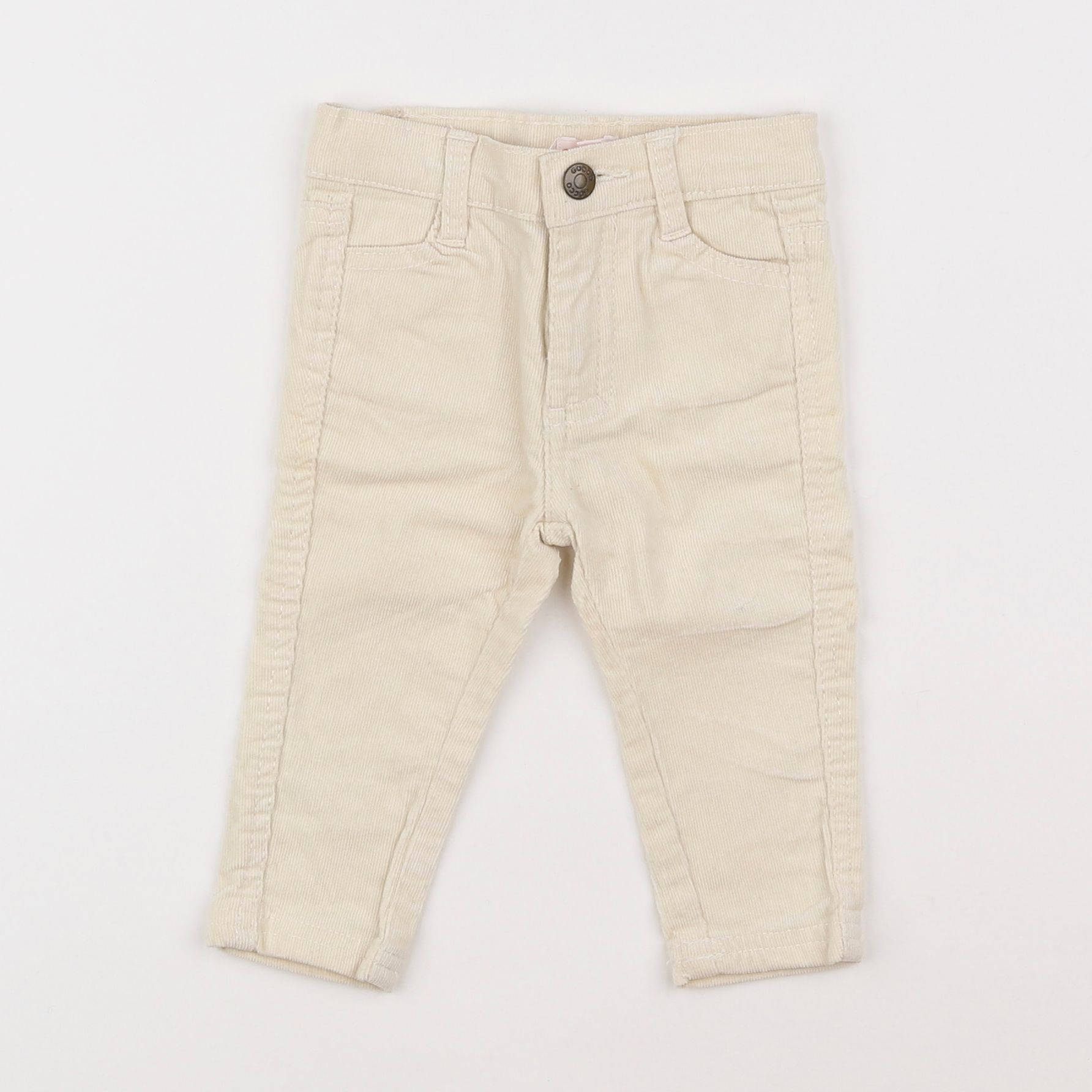 Gocco - pantalon beige - 6/9 mois