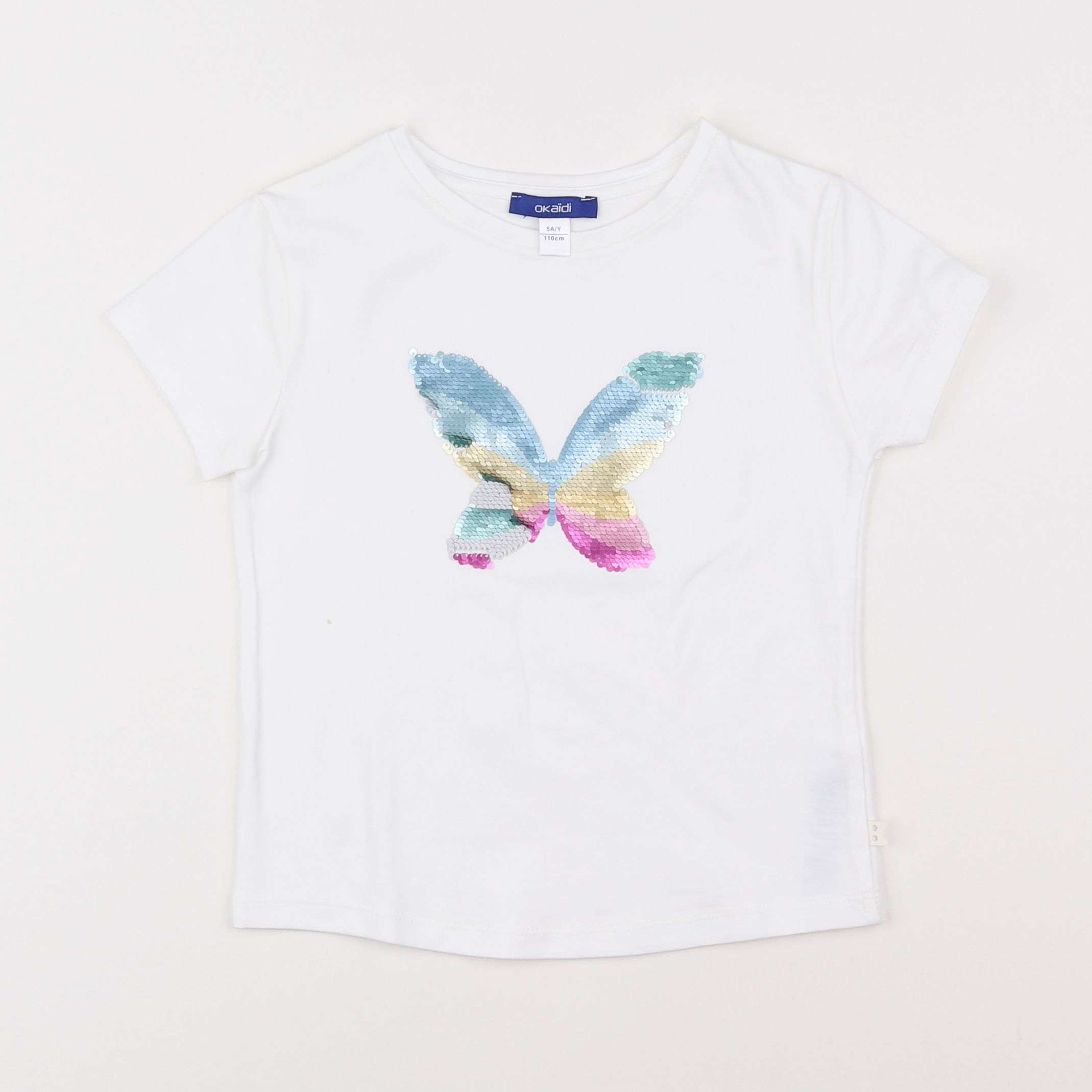 Okaidi - tee-shirt blanc - 5 ans