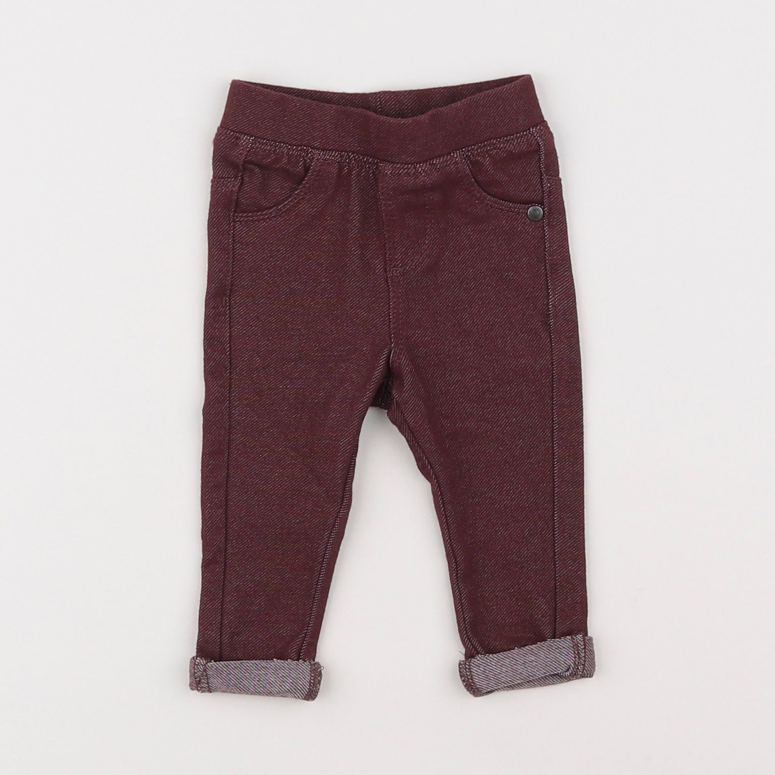 Vertbaudet - jegging rouge - 3 mois