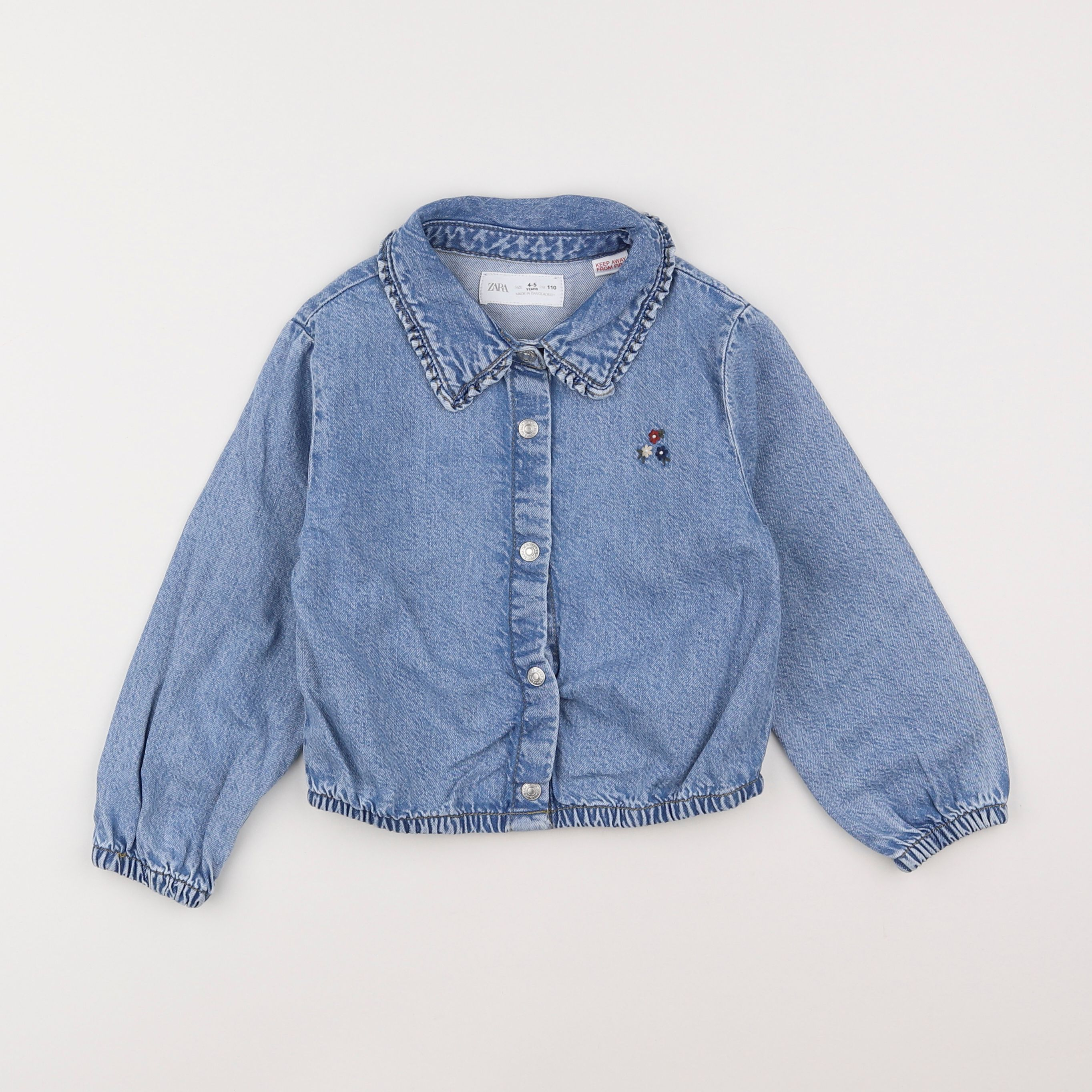 Zara - chemise bleu - 4/5 ans