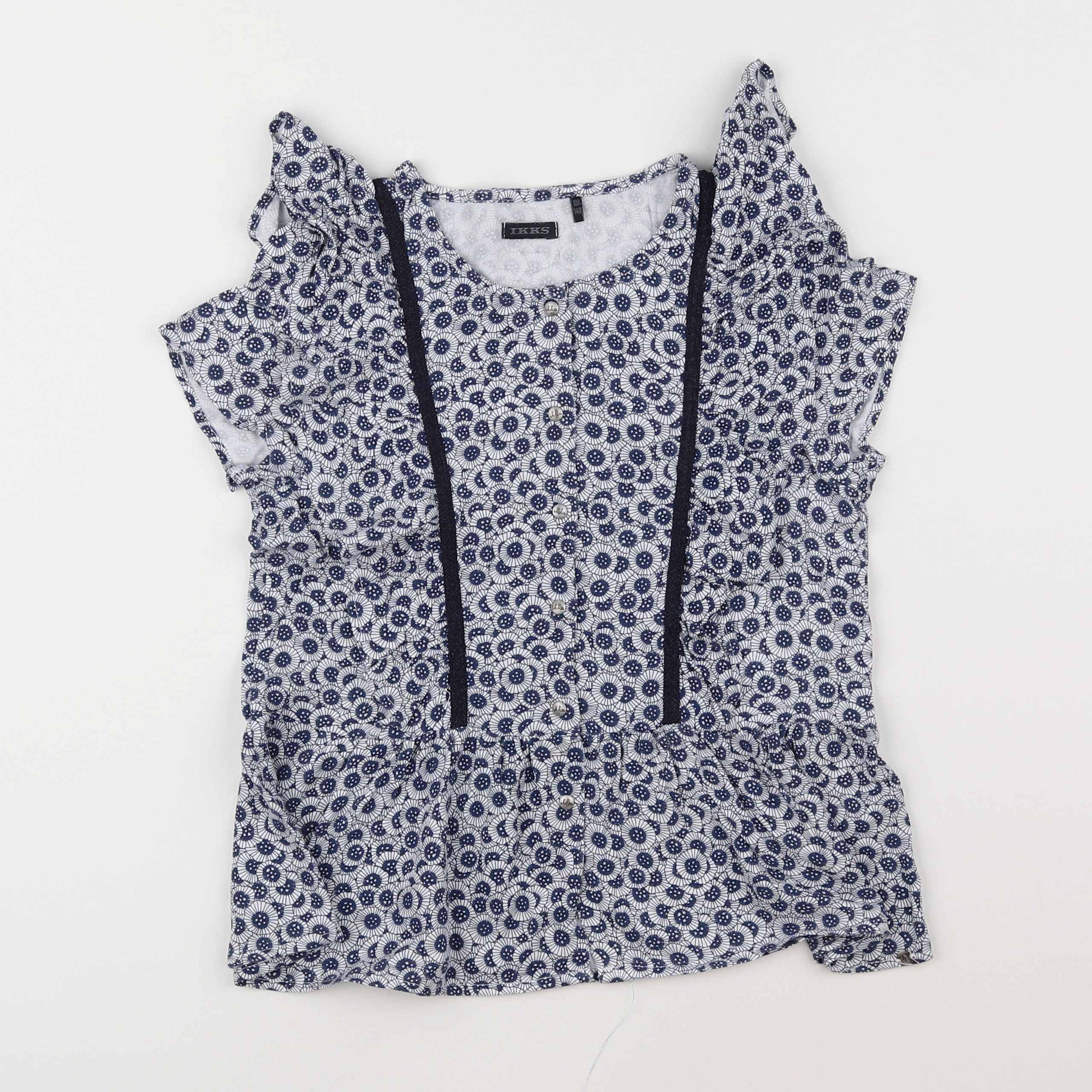 IKKS - blouse bleu - 10 ans