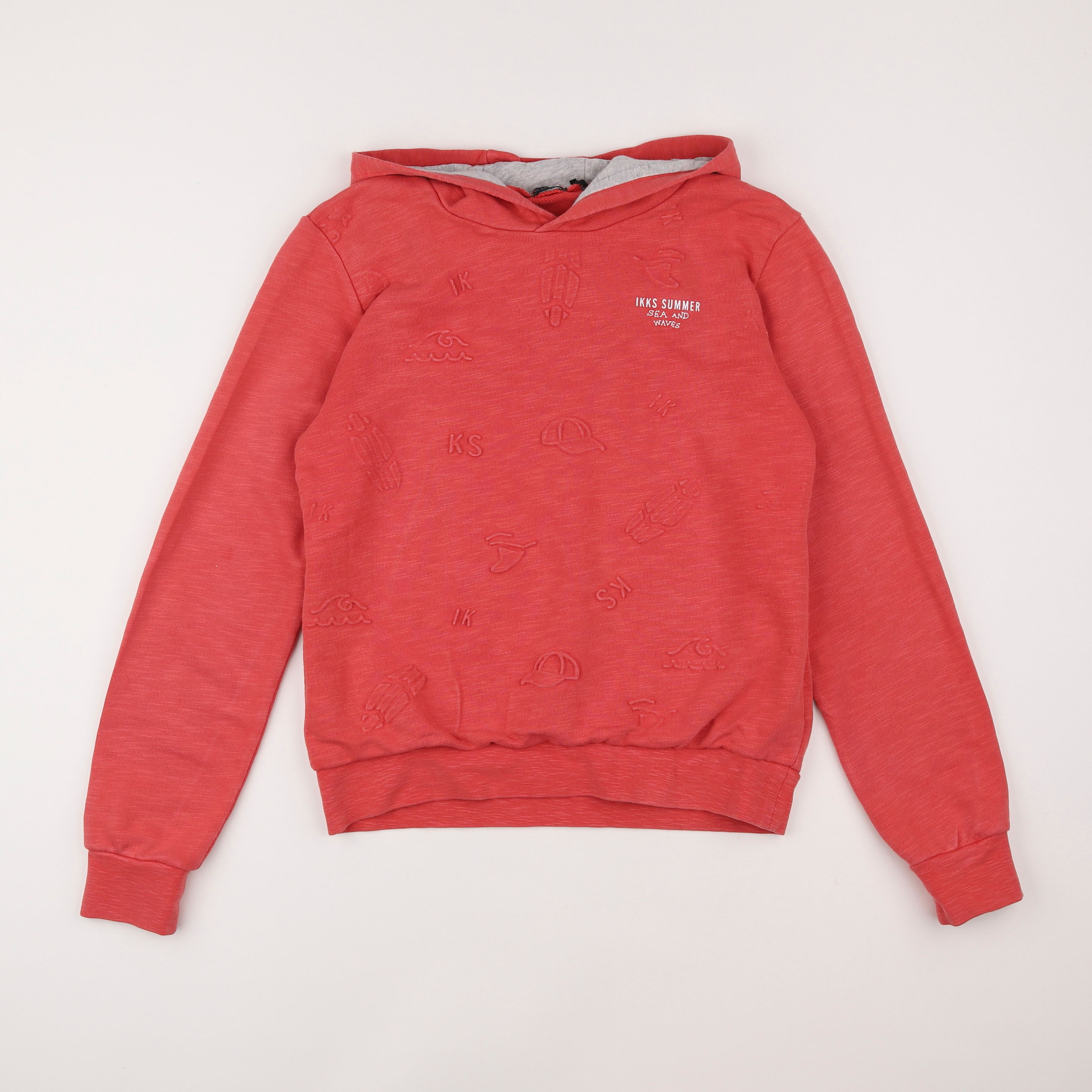 IKKS - sweat orange - 14 ans