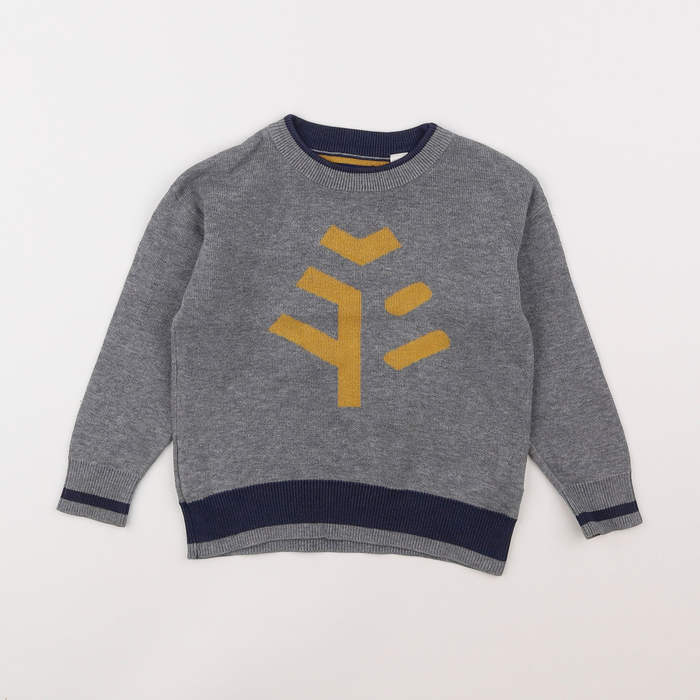 Okaidi - pull gris - 3 ans