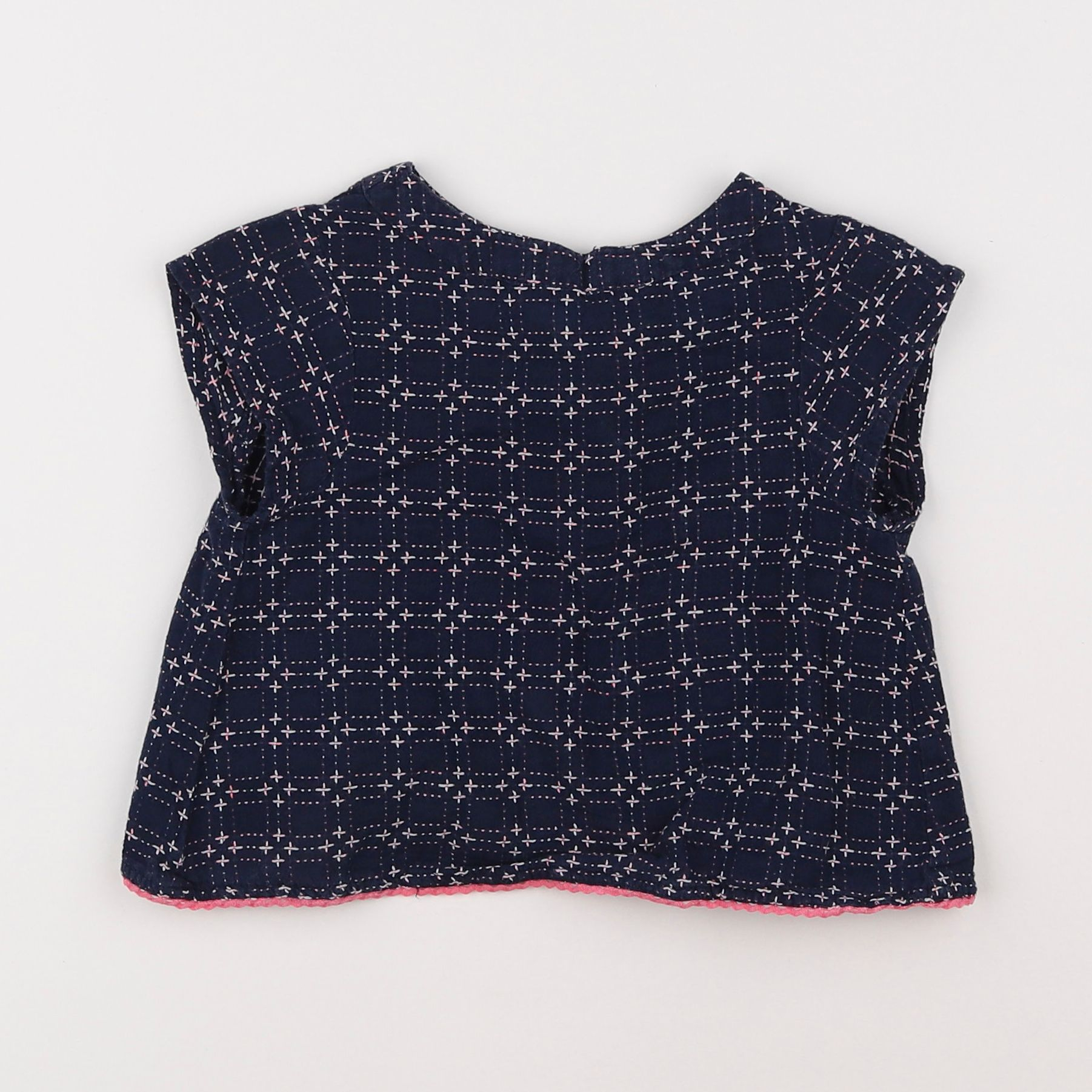 Galeries Lafayette - blouse bleu - 3 ans