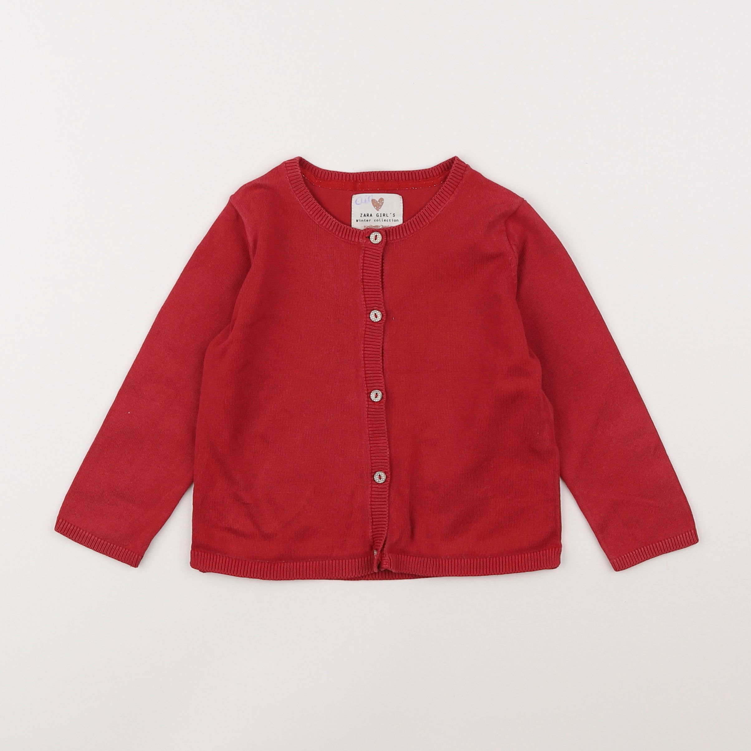 Zara - gilet rouge - 3/4 ans