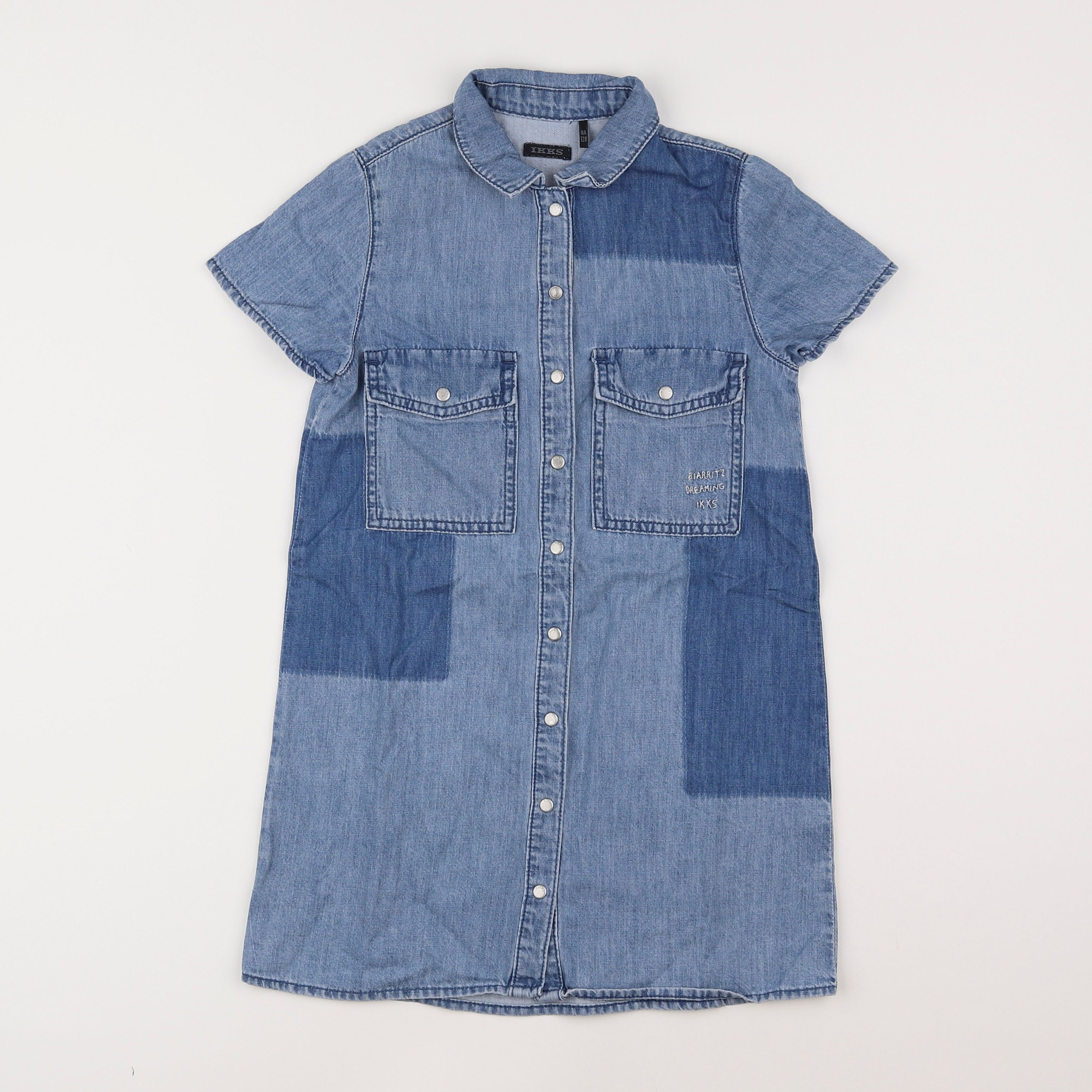 IKKS - robe bleu - 8 ans