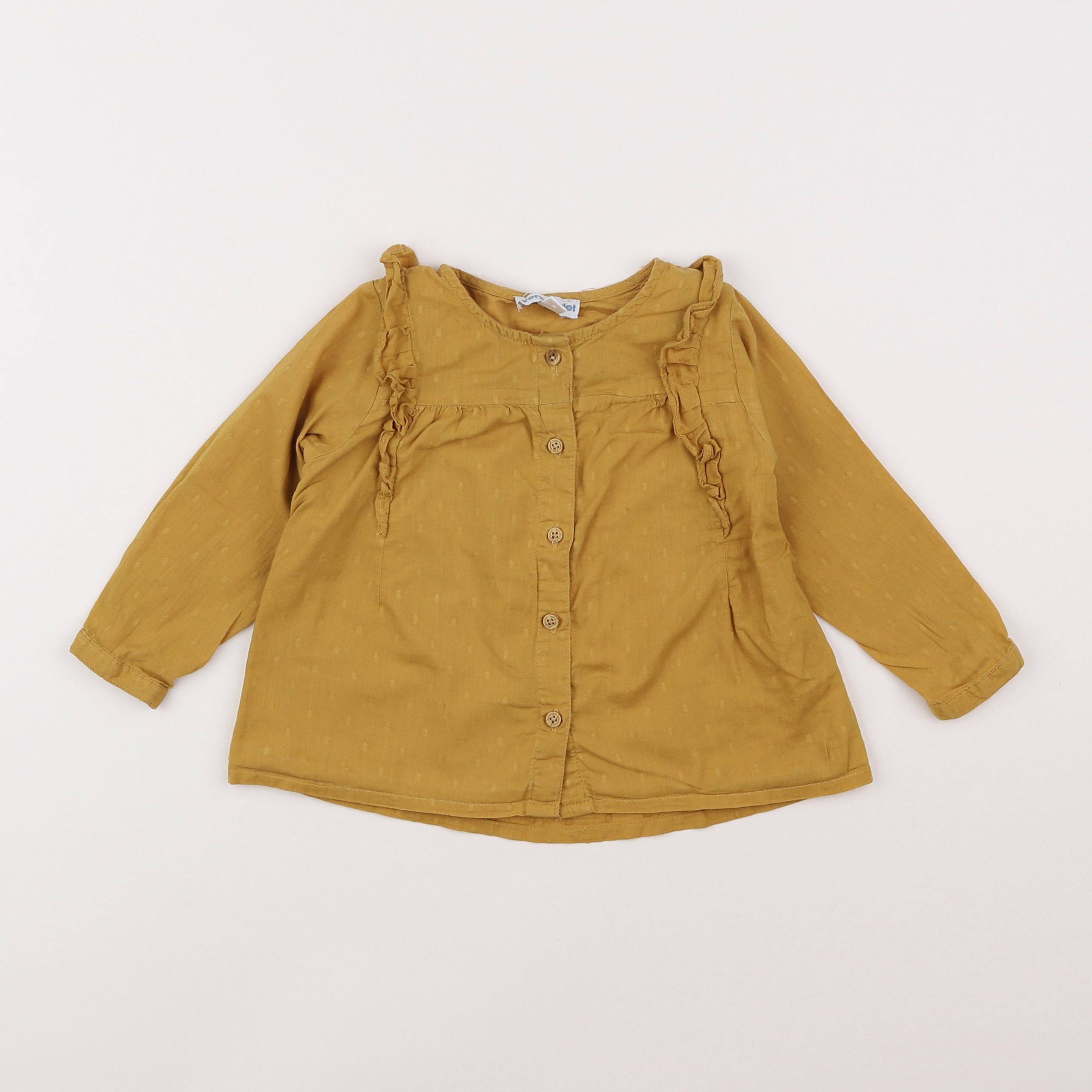 Vertbaudet - blouse jaune - 18 mois