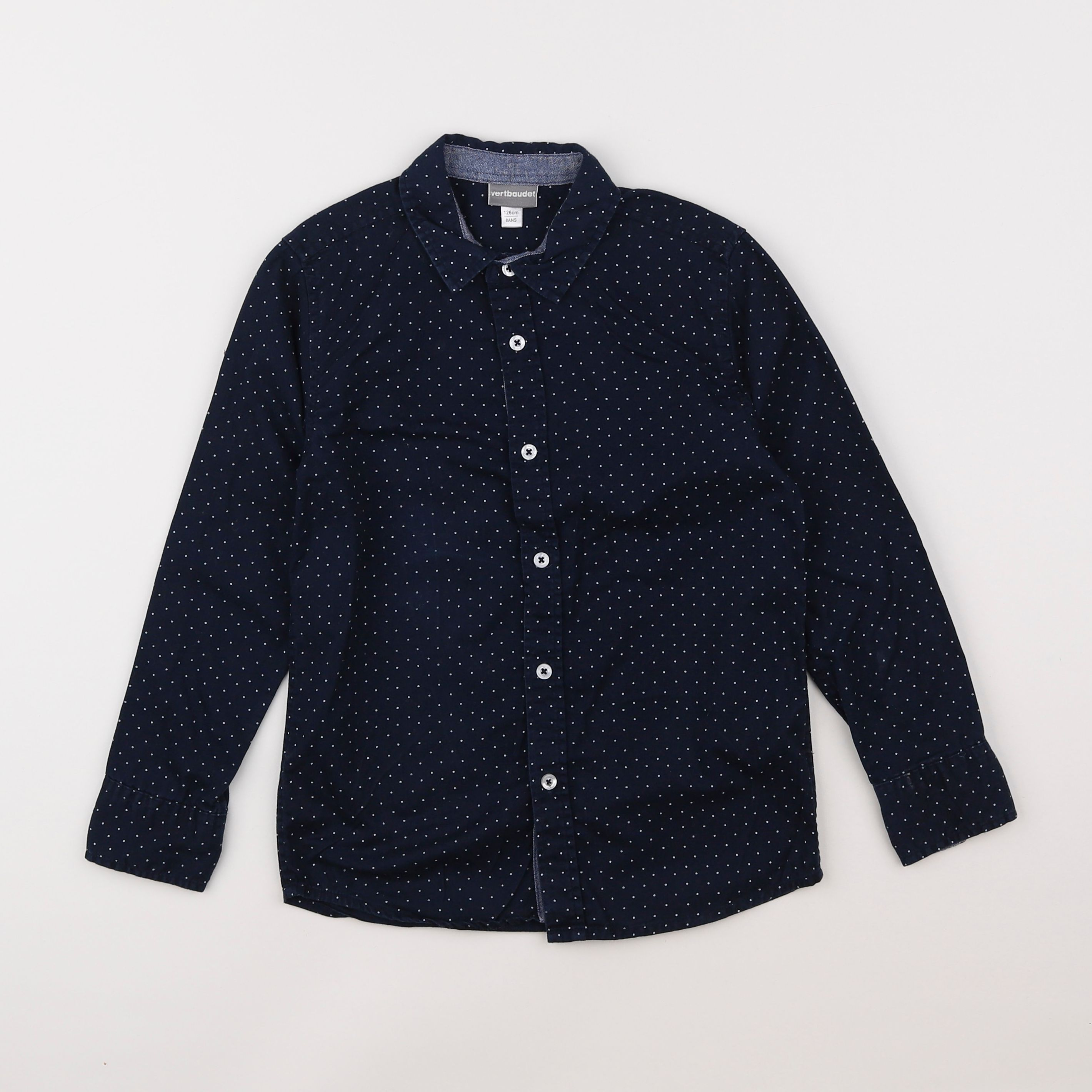 Vertbaudet - chemise bleu - 8 ans