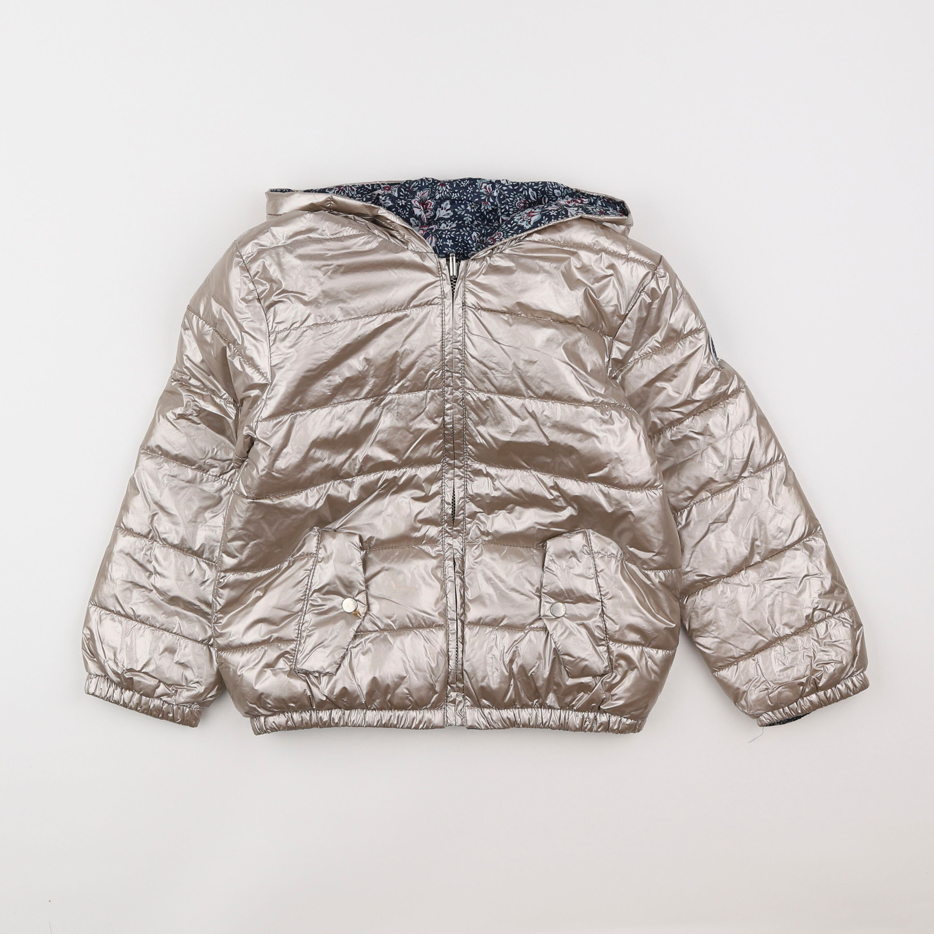 IKKS - manteau réversible or - 5 ans