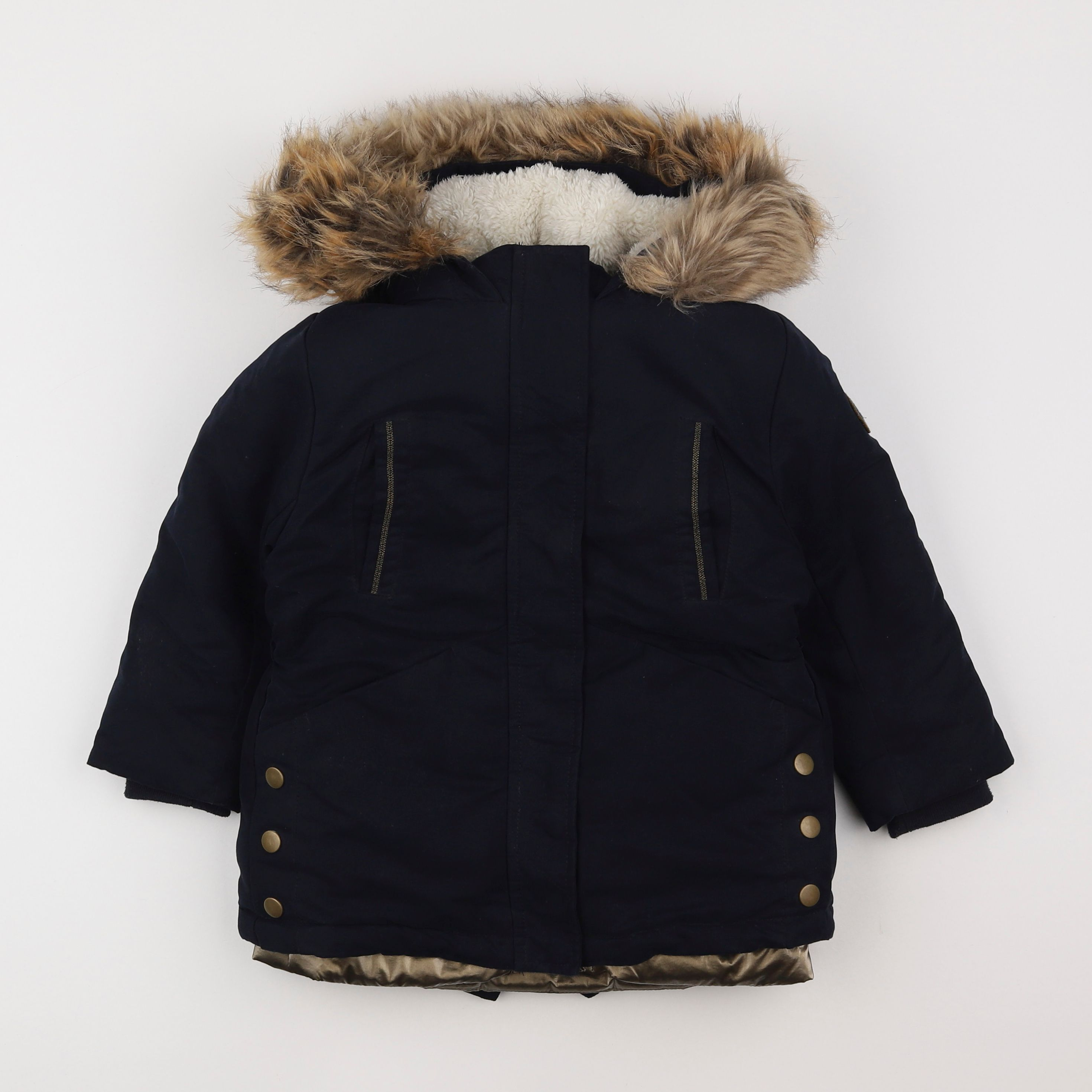 IKKS - manteau doublure amovible noir - 4 ans