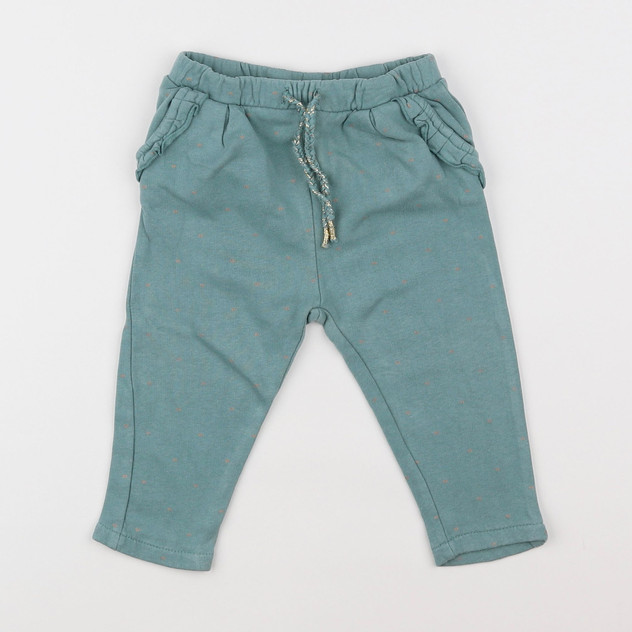 Vertbaudet - pantalon vert - 18 mois