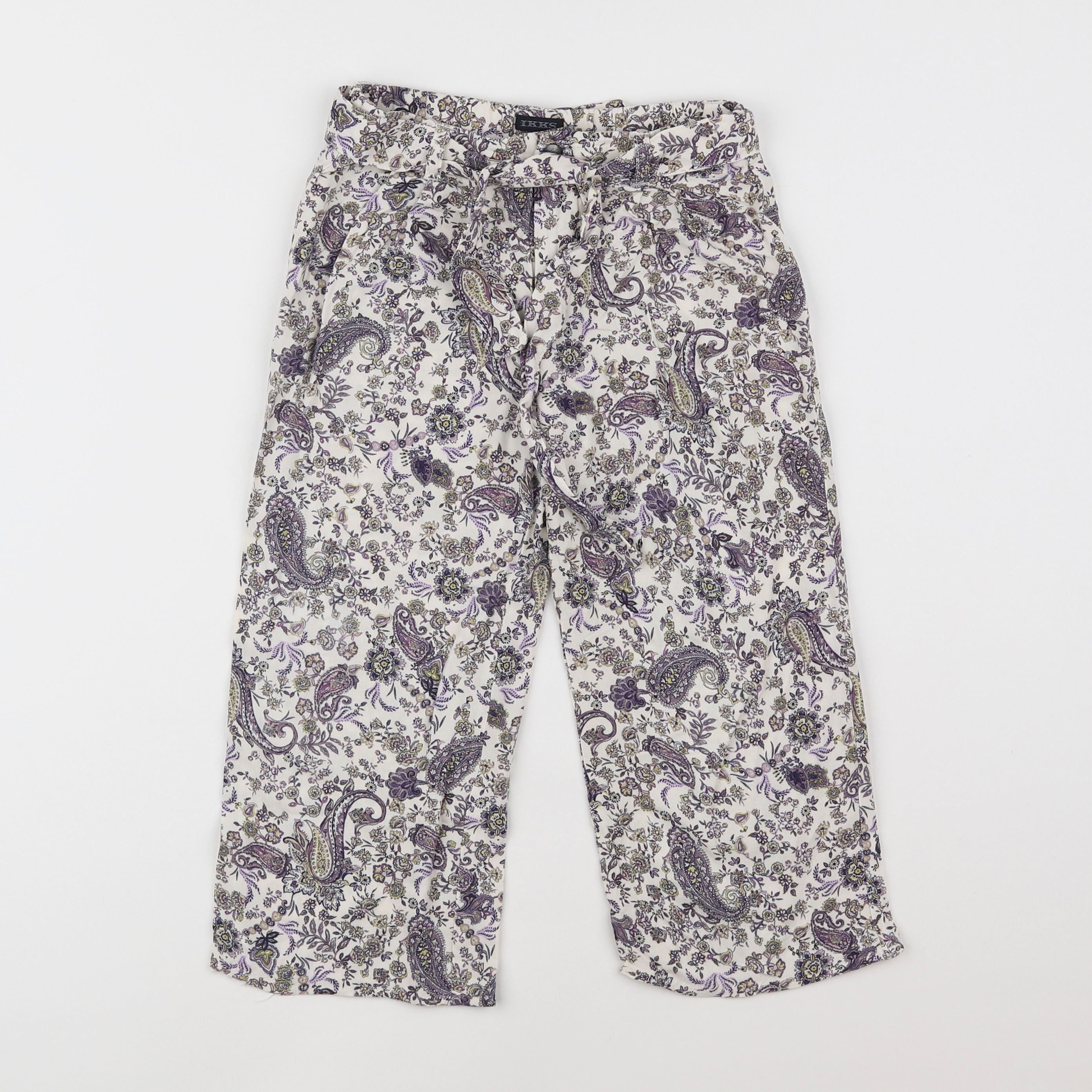 IKKS - pantalon beige, violet - 4/5 ans