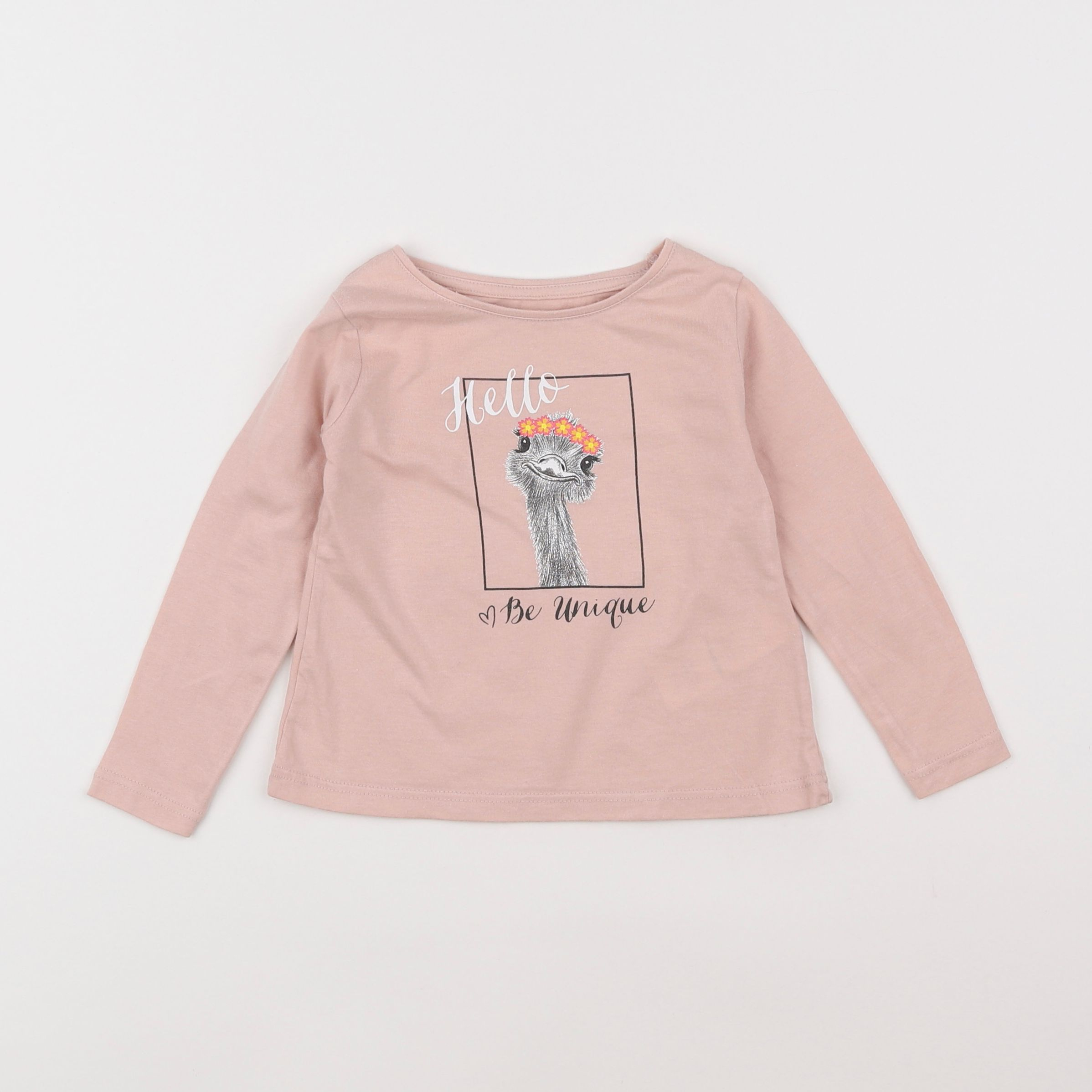 Vertbaudet - tee-shirt rose - 2 ans