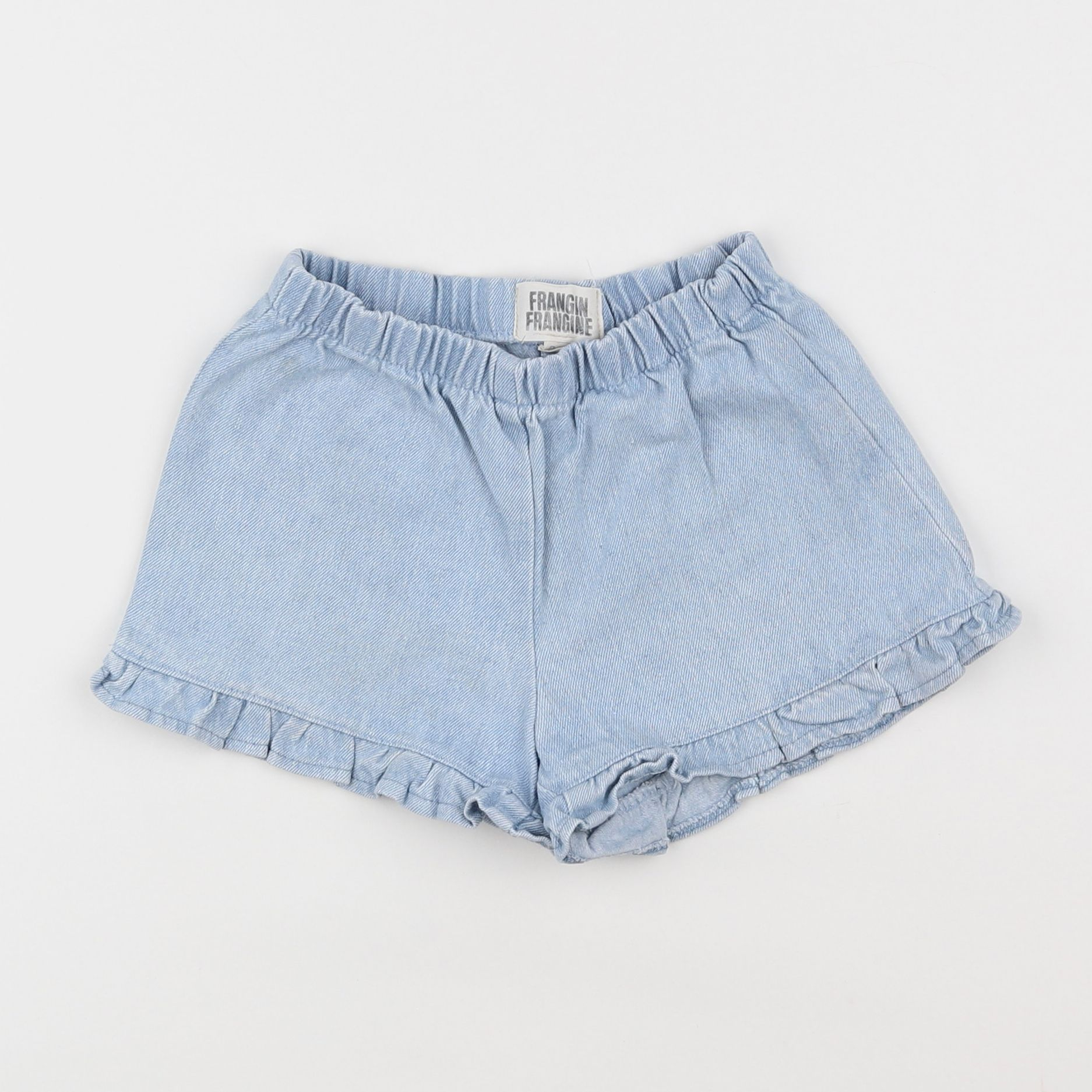 Frangin Frangine - short bleu - 8 ans