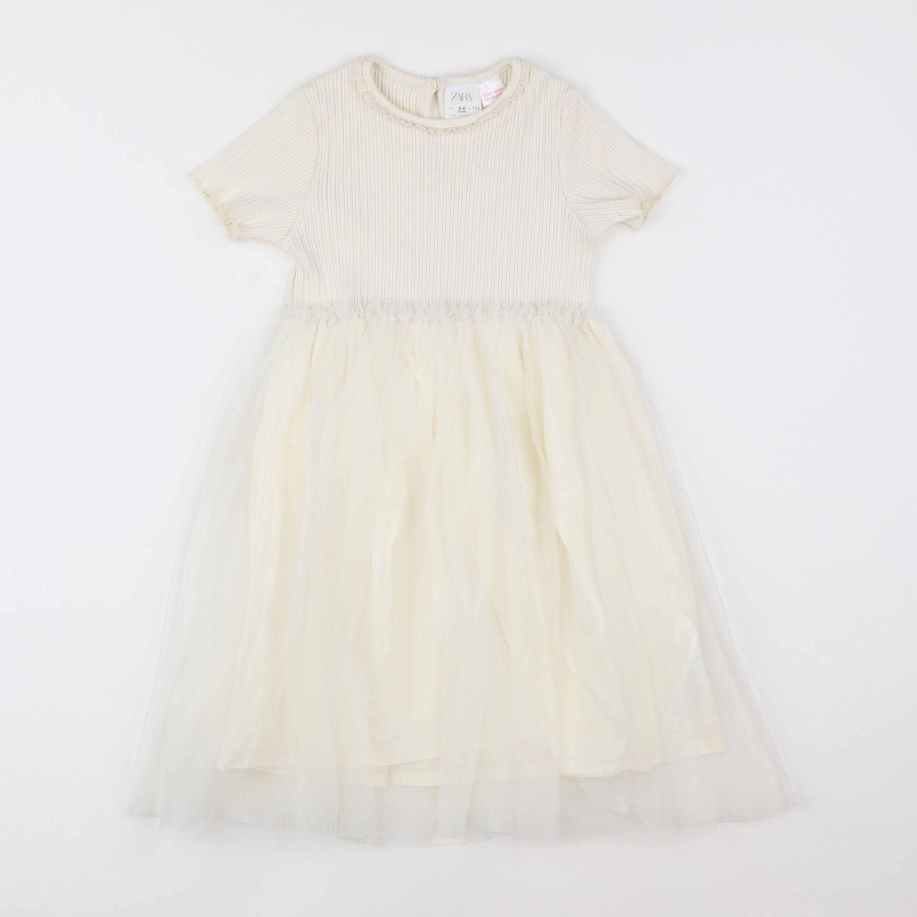 Zara - robe beige - 5/6 ans