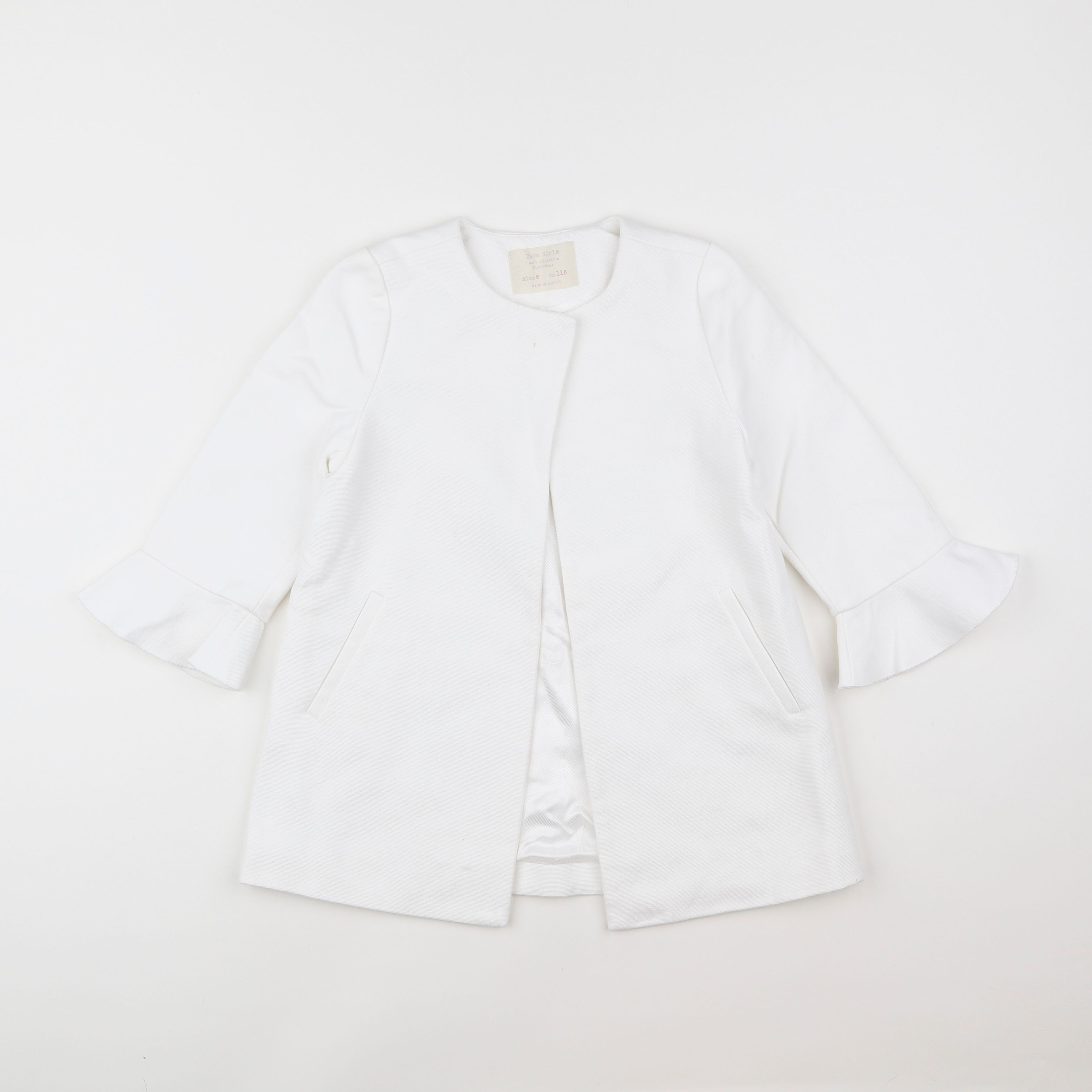 Zara - manteau blanc - 6 ans