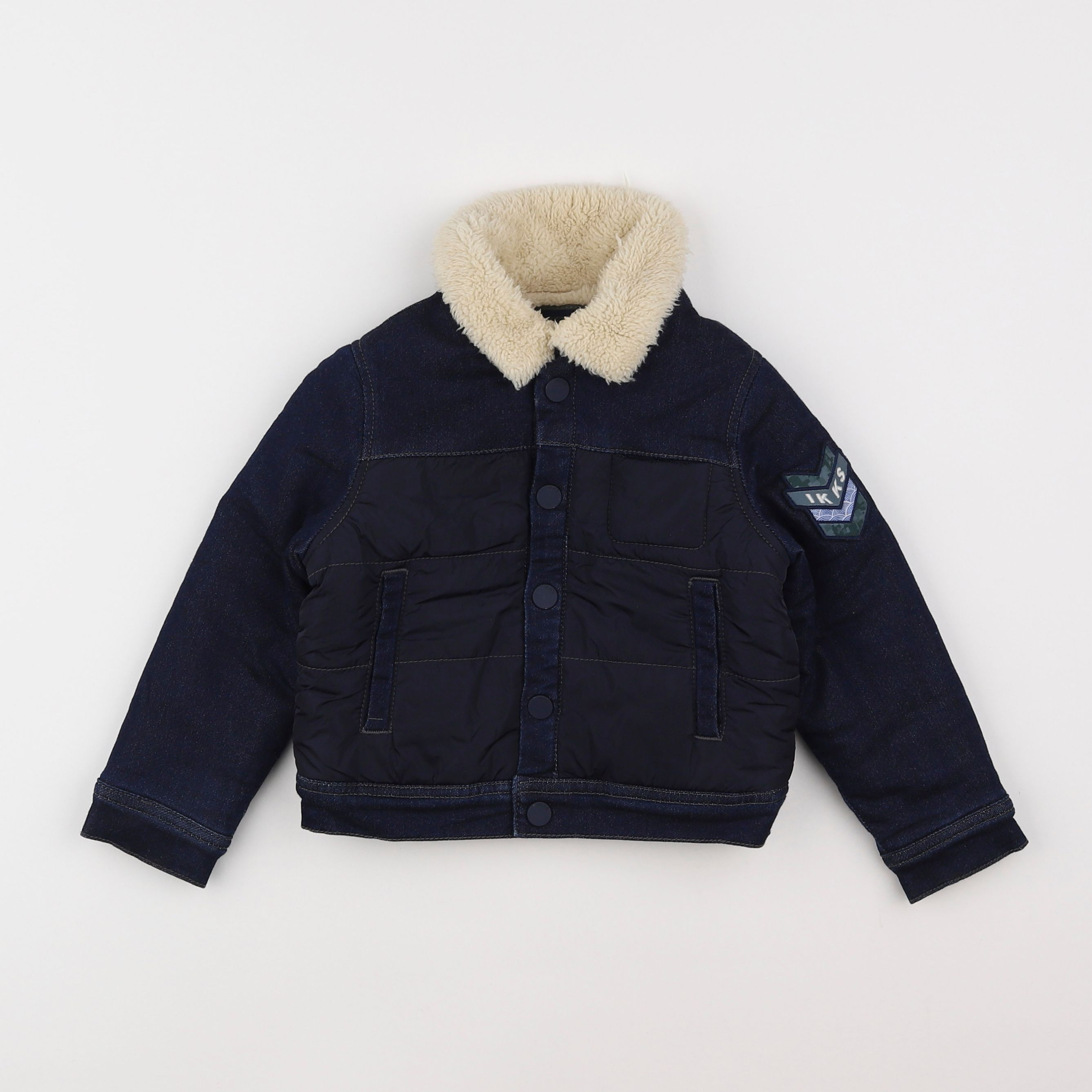 IKKS - veste doublé bleu - 3 ans