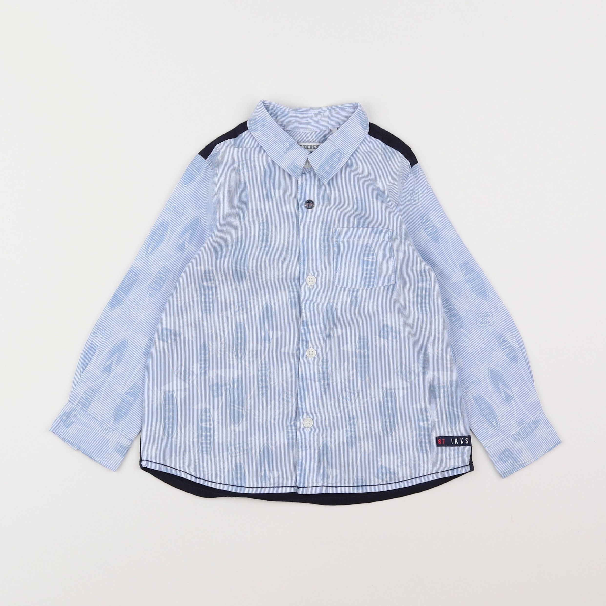 IKKS - chemise bleu - 2 ans