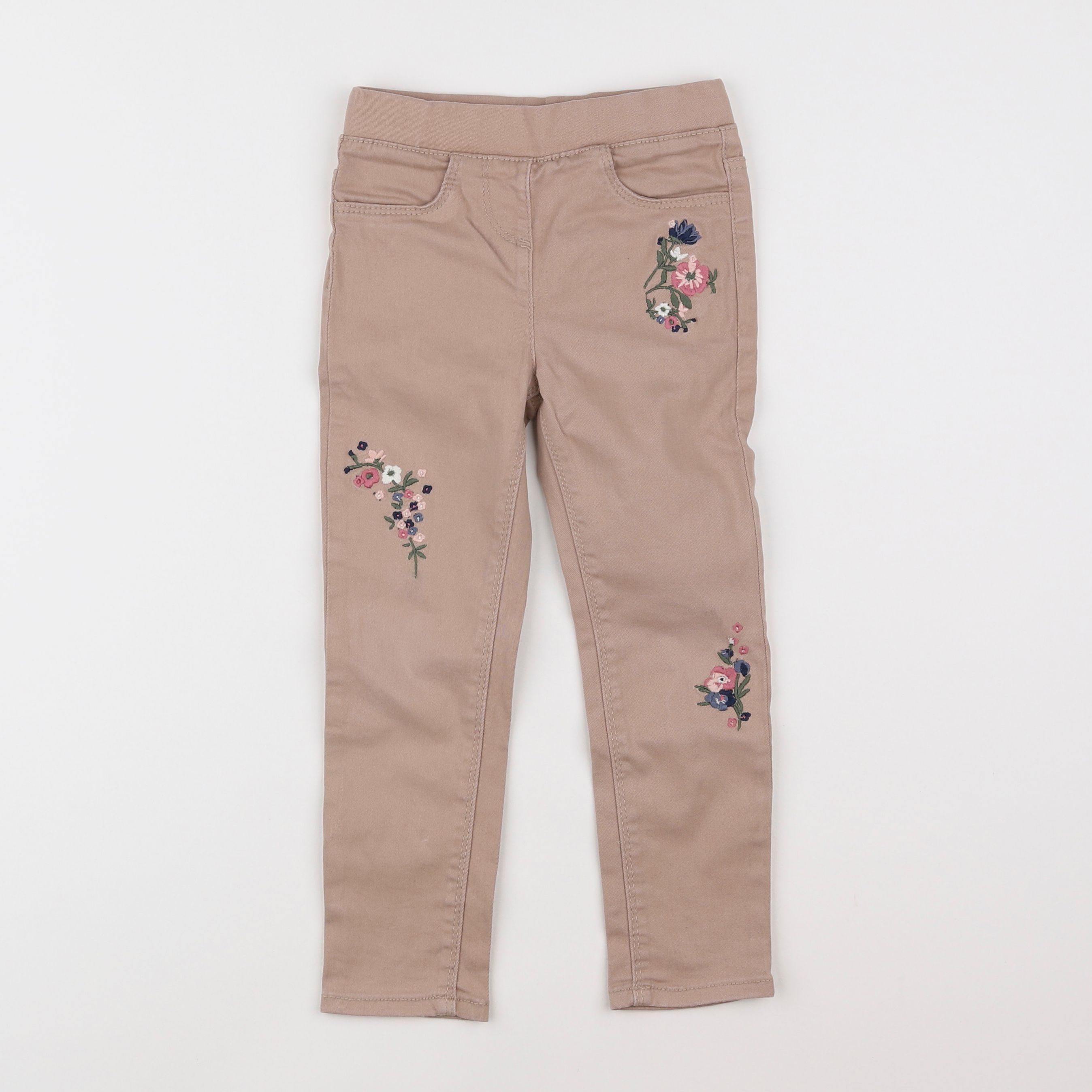 Vertbaudet - jegging beige - 4 ans