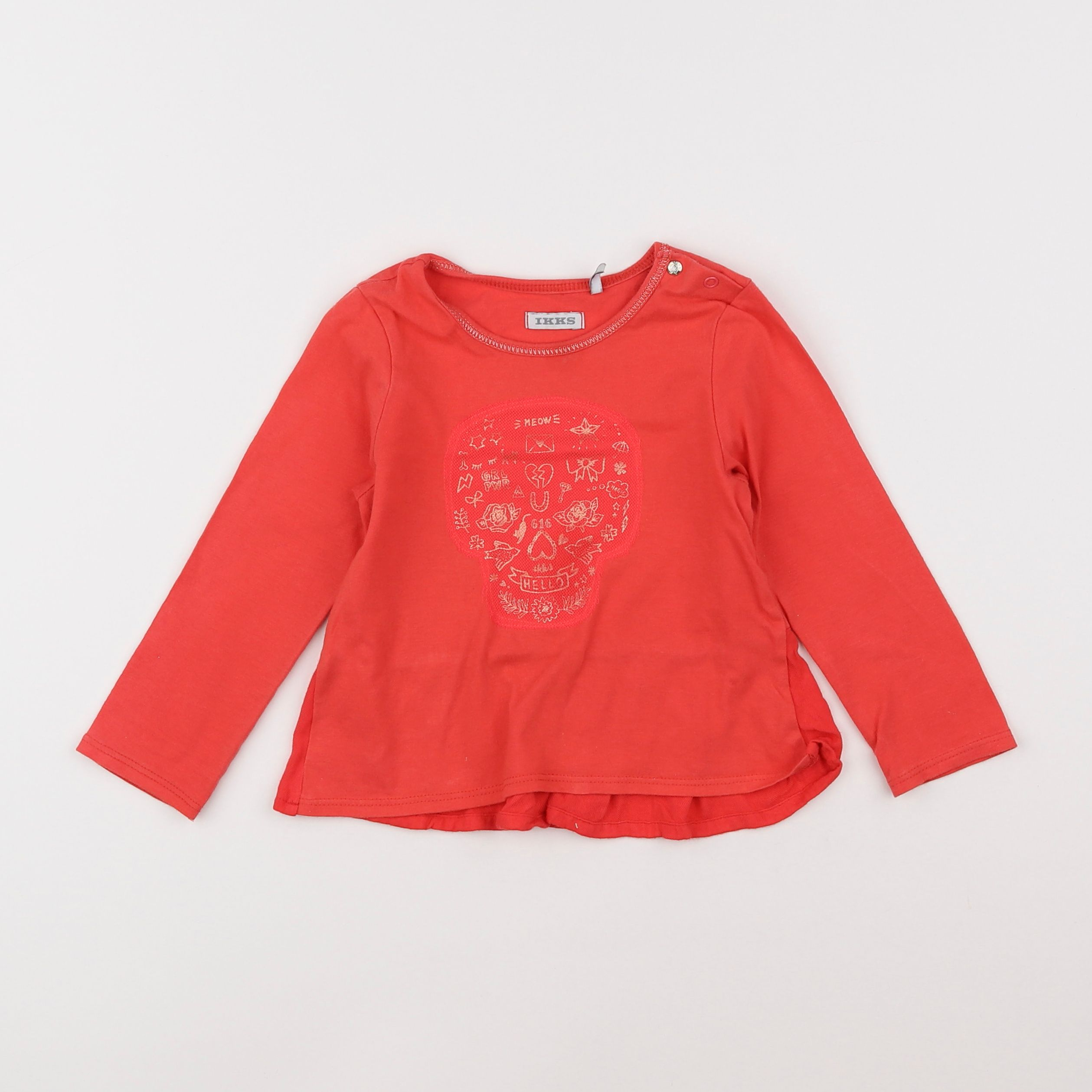 IKKS - tee-shirt orange - 2 ans