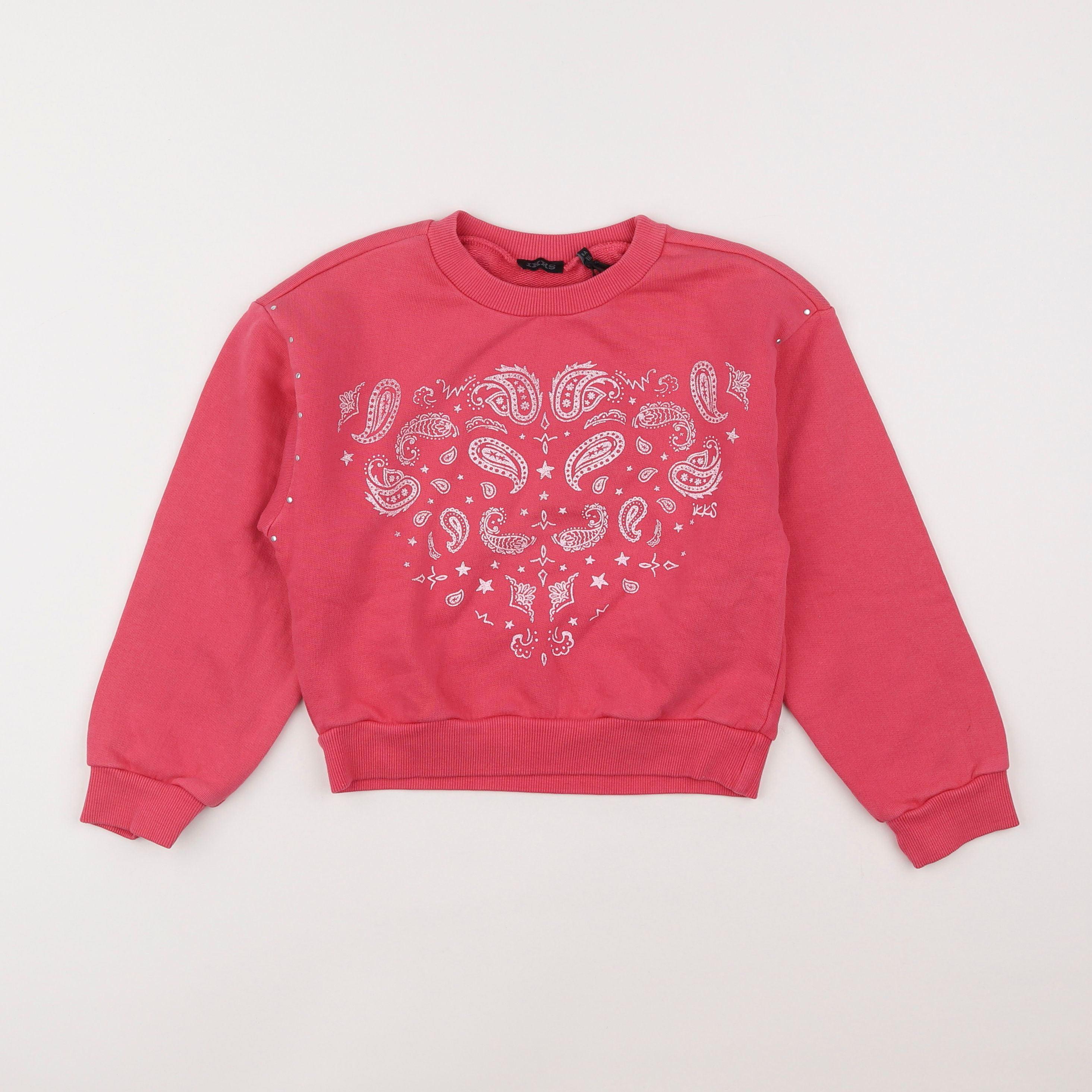 IKKS - sweat rose - 6 ans