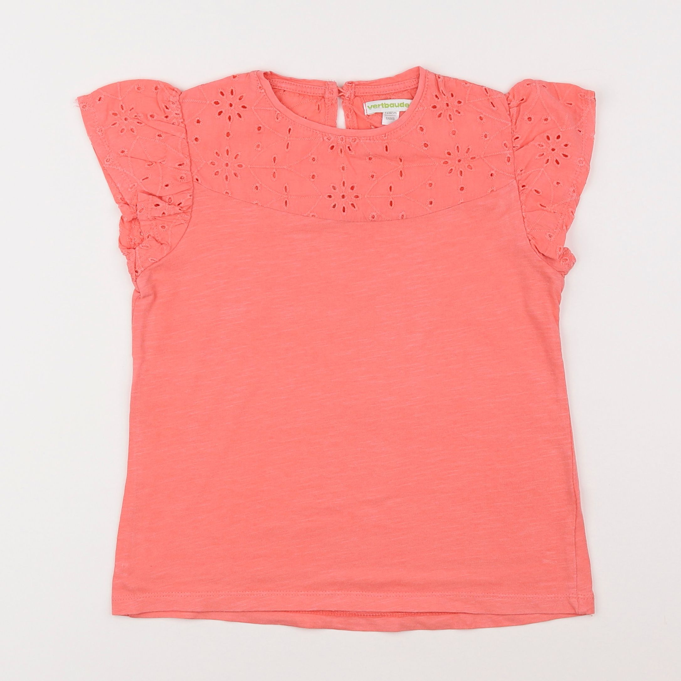 Vertbaudet - tee-shirt orange - 8 ans