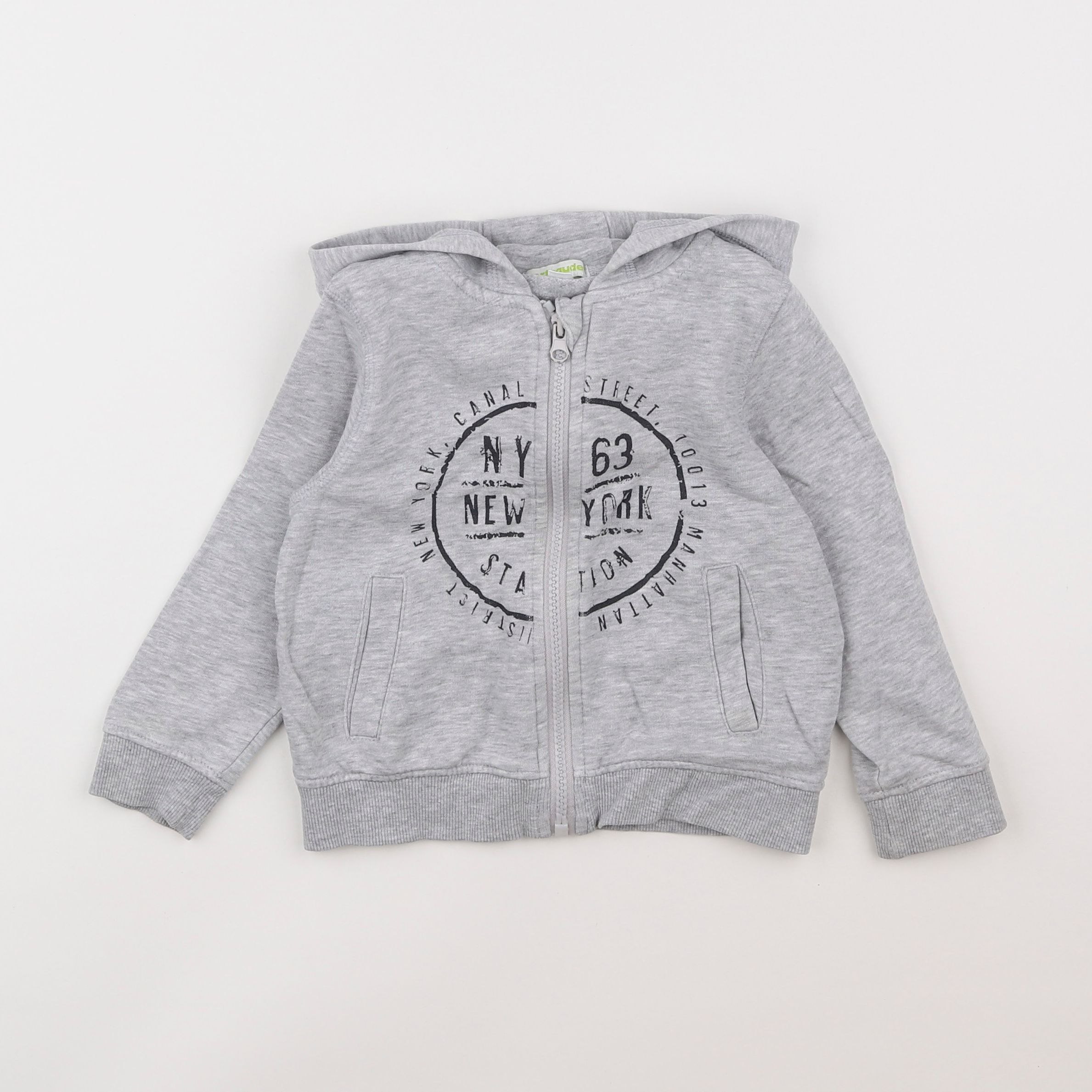 Vertbaudet - sweat gris - 3 ans