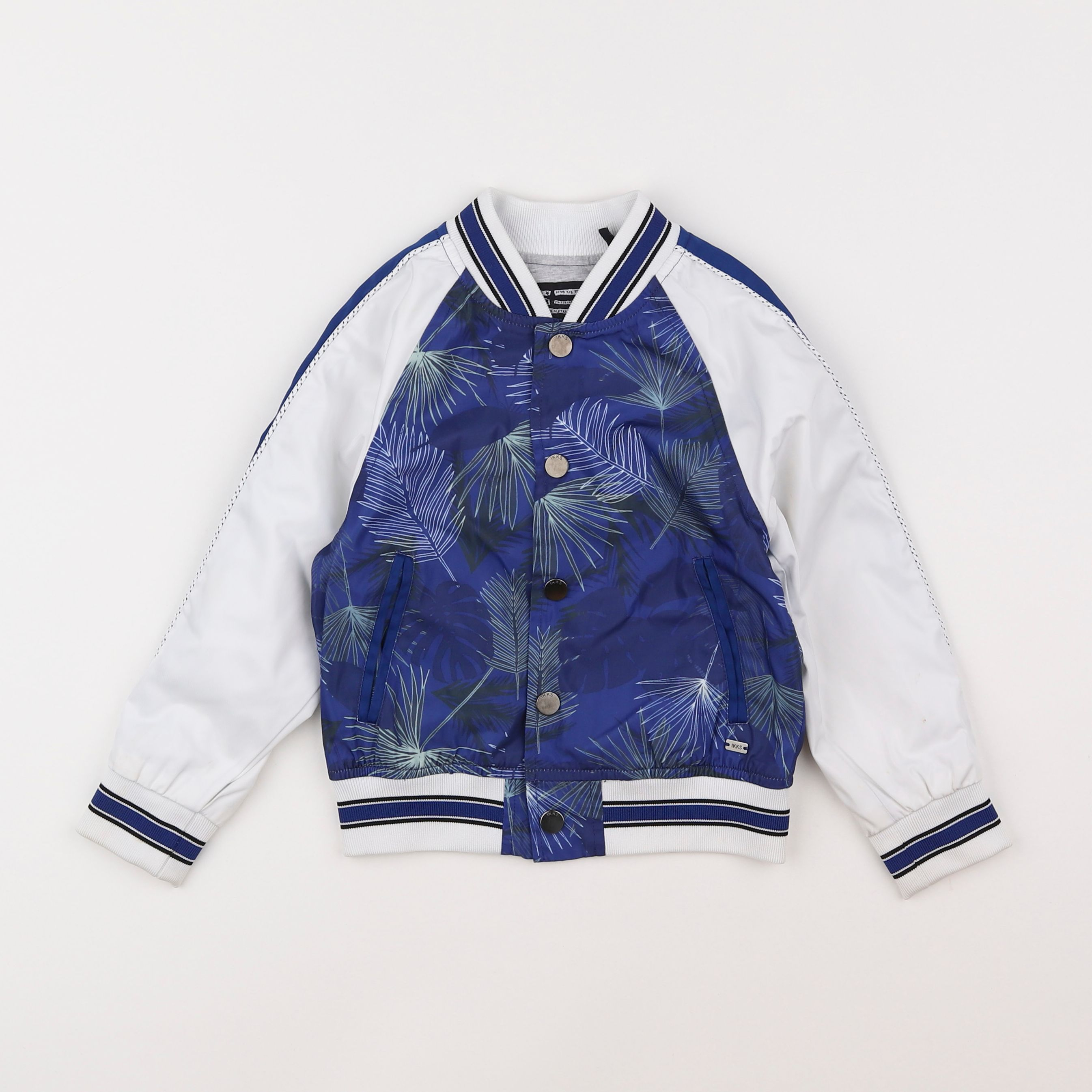 IKKS - veste bleu, blanc - 4 ans