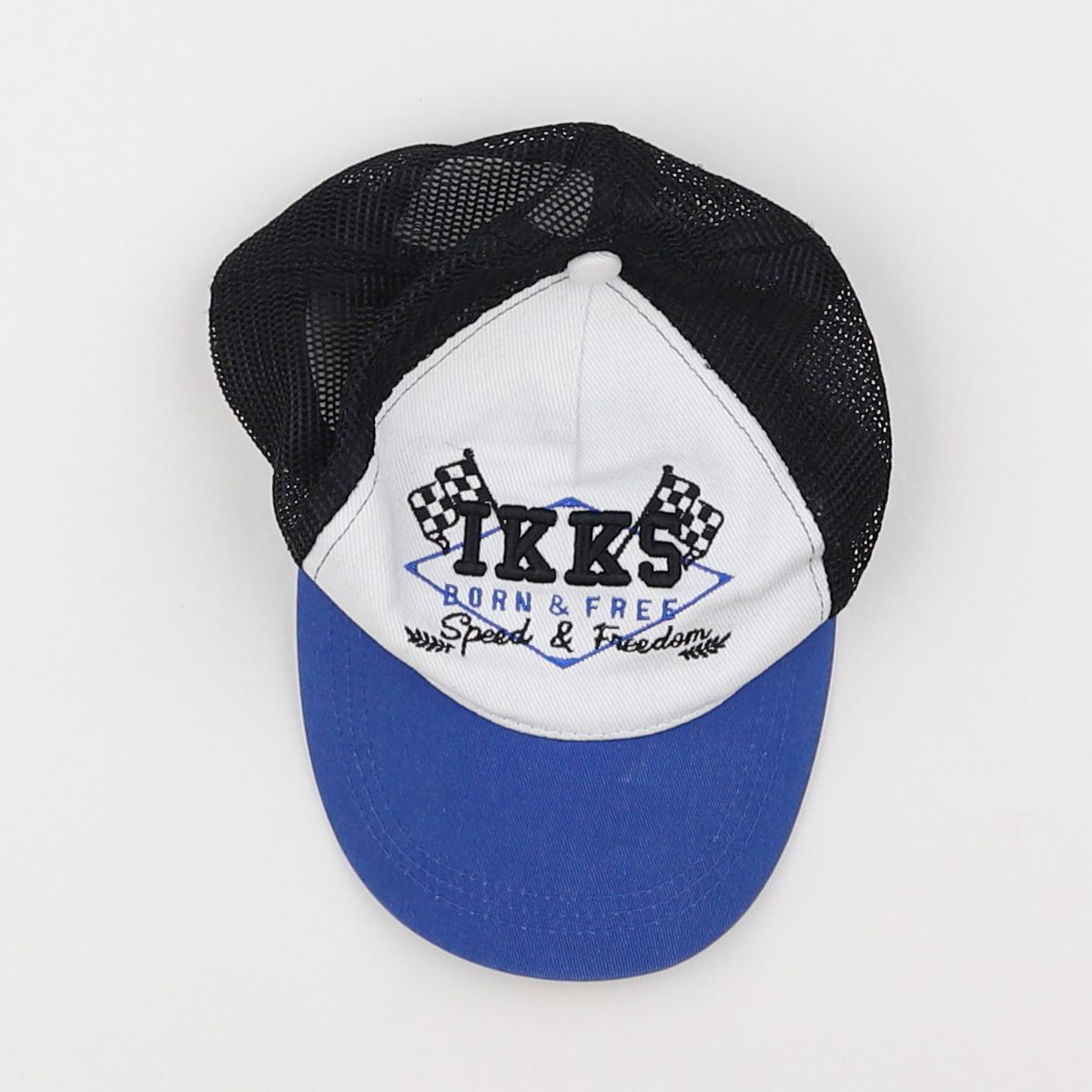 IKKS - casquette blanc, bleu - 3/4 ans