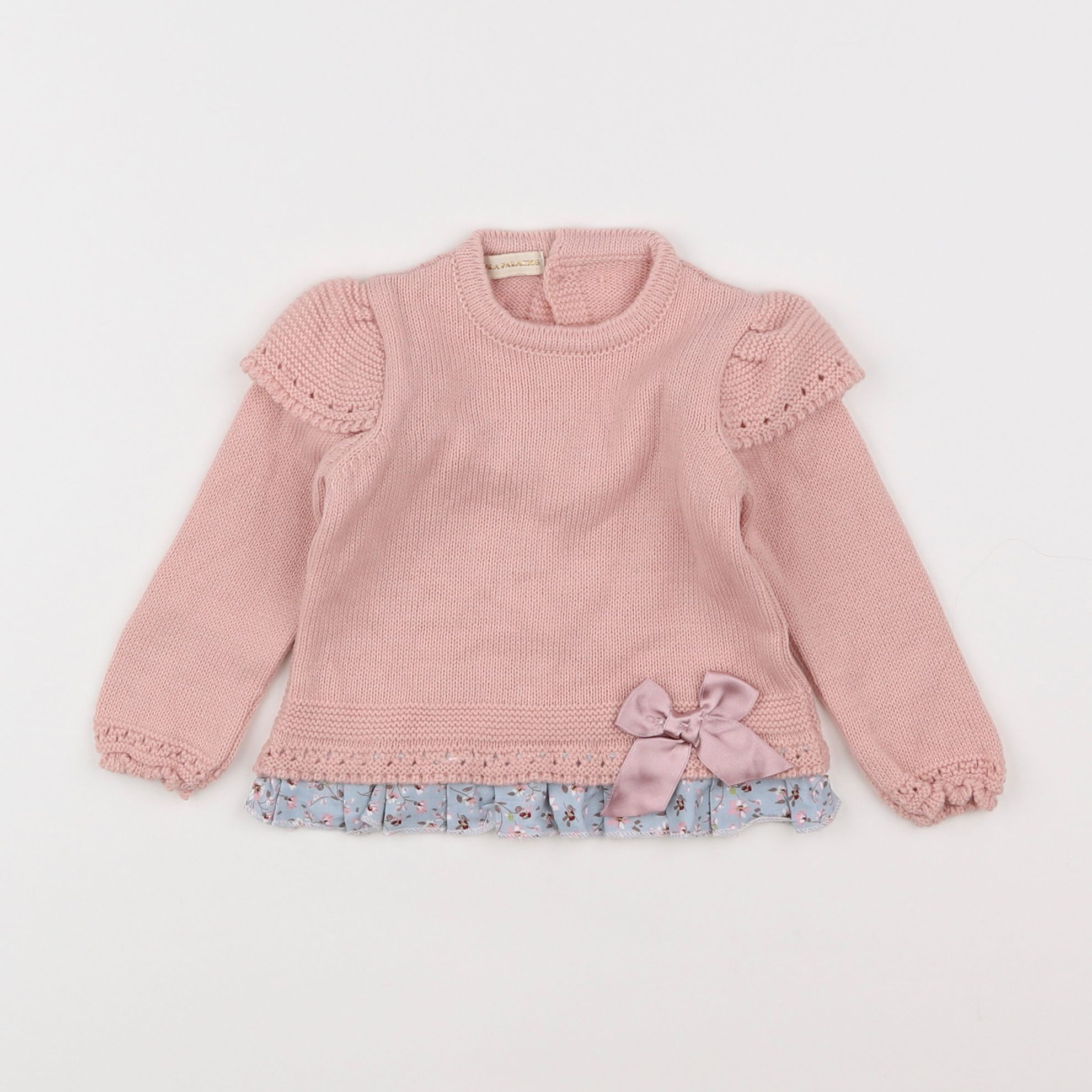 Lola Palacios - pull rose - 6 mois