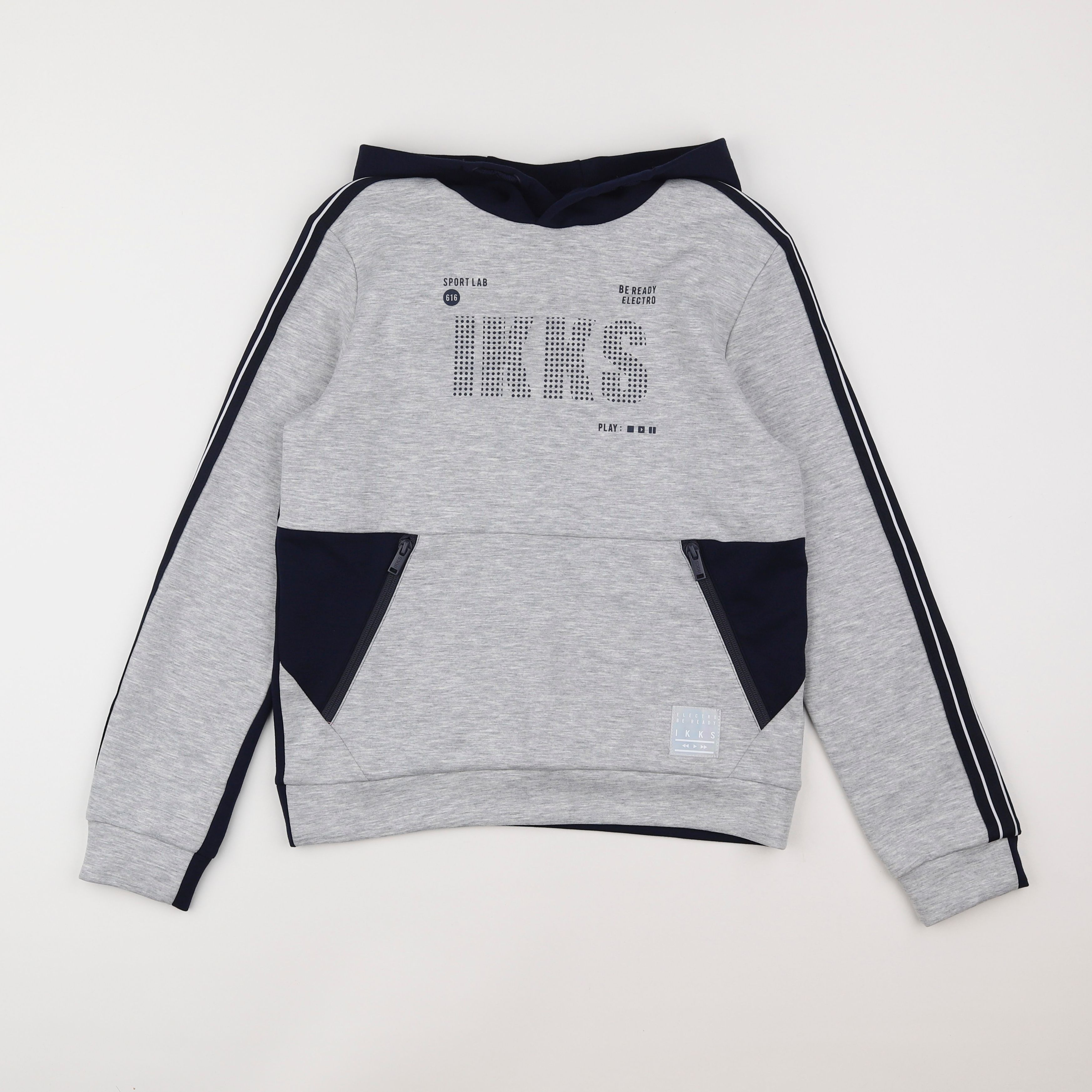 IKKS - sweat gris - 12 ans