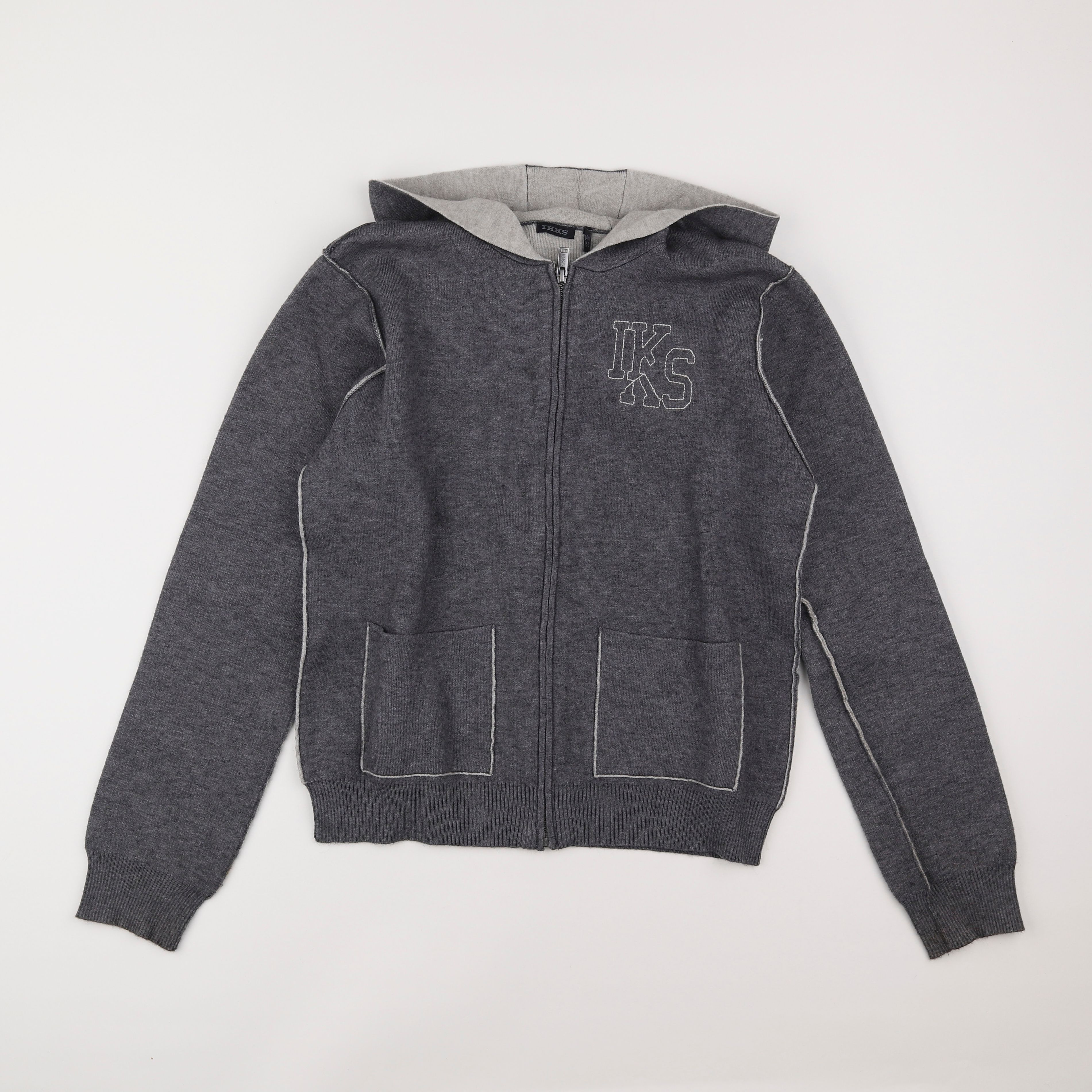 IKKS - sweat gris - 14 ans