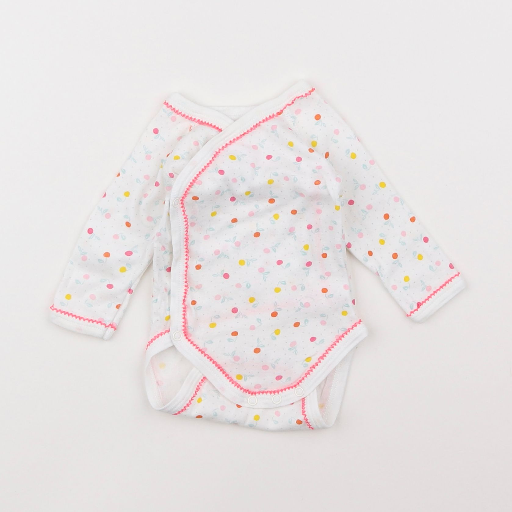 Petit Bateau - body blanc - 1 mois