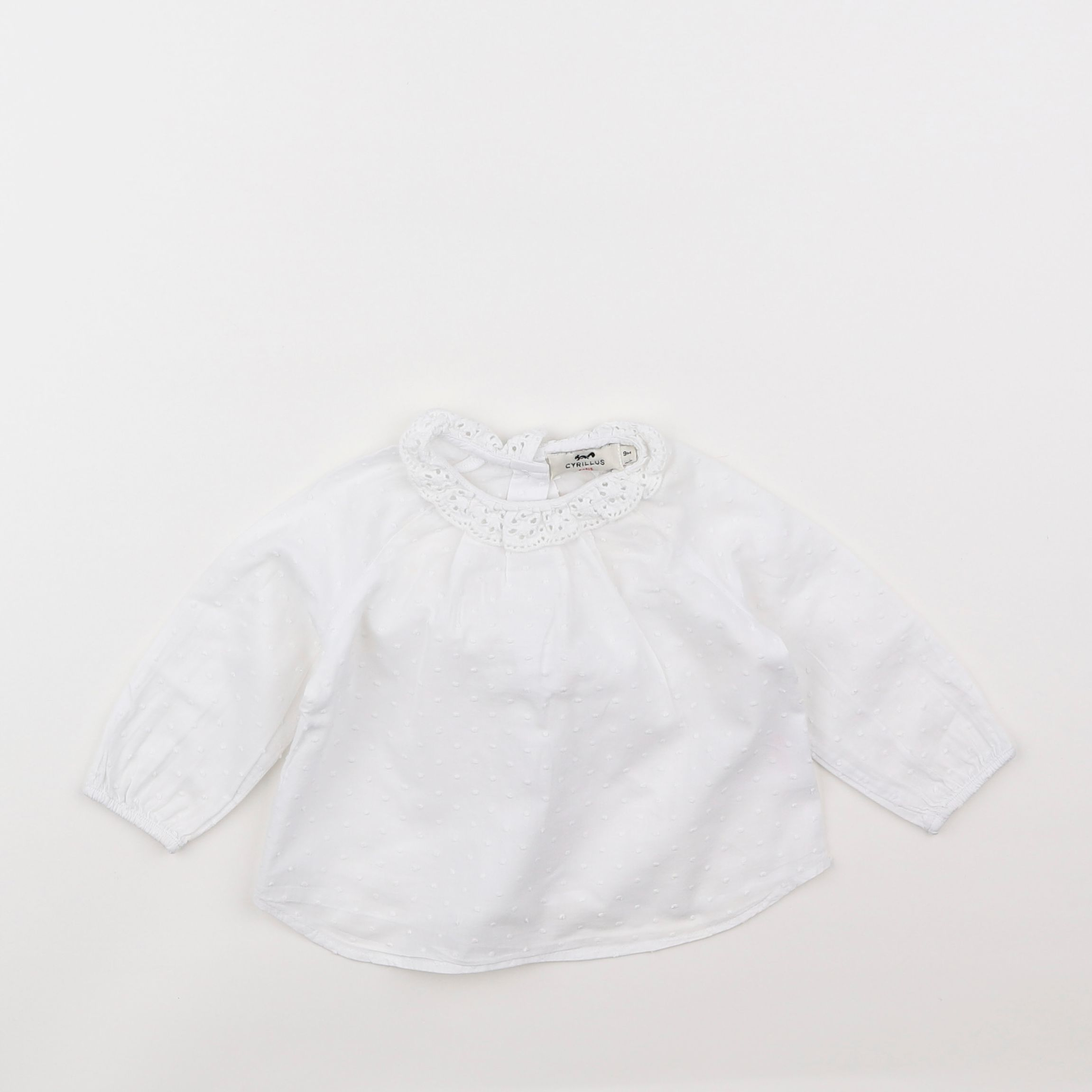 Cyrillus - blouse blanc - 9 mois