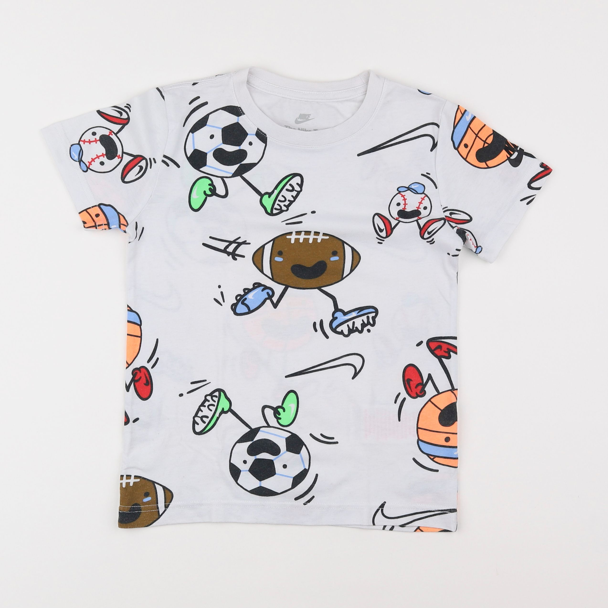 Nike - tee-shirt blanc - 5/6 ans